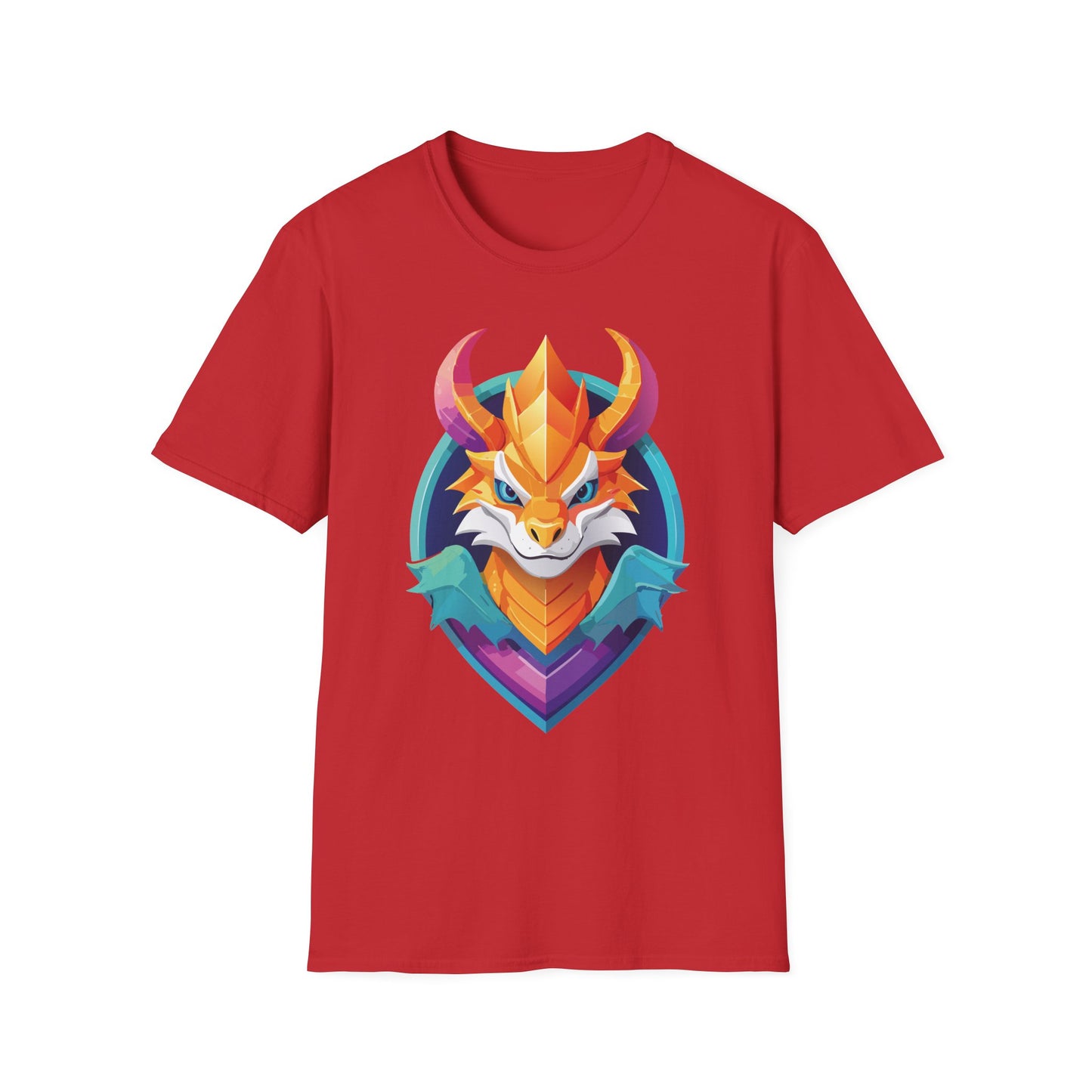 Dragon T Shirt Unisex Gildan Softstyle 64000 Comfortable Cotton Tee With Animal Design