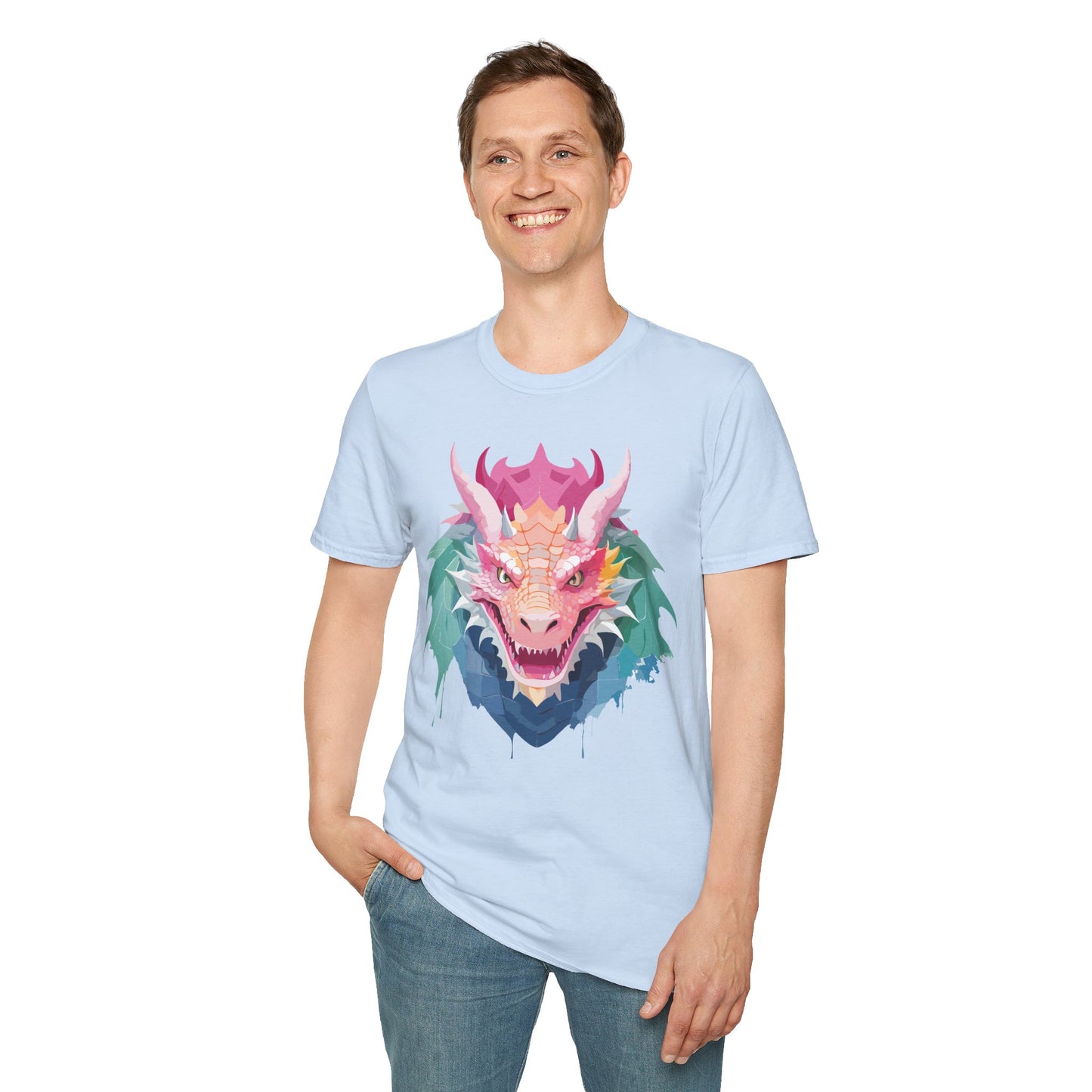 Dragon T Shirt, Dragon Shirt, Shirt with Animals, Animal Shirt