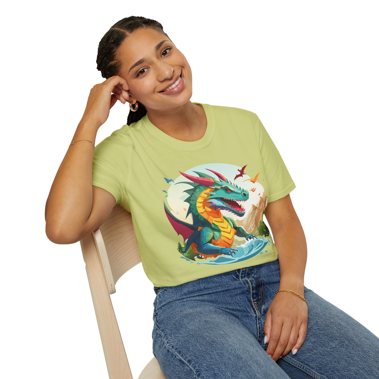 Dragon T Shirt, Dragon Shirt, Shirt with Animals, Animal Shirt