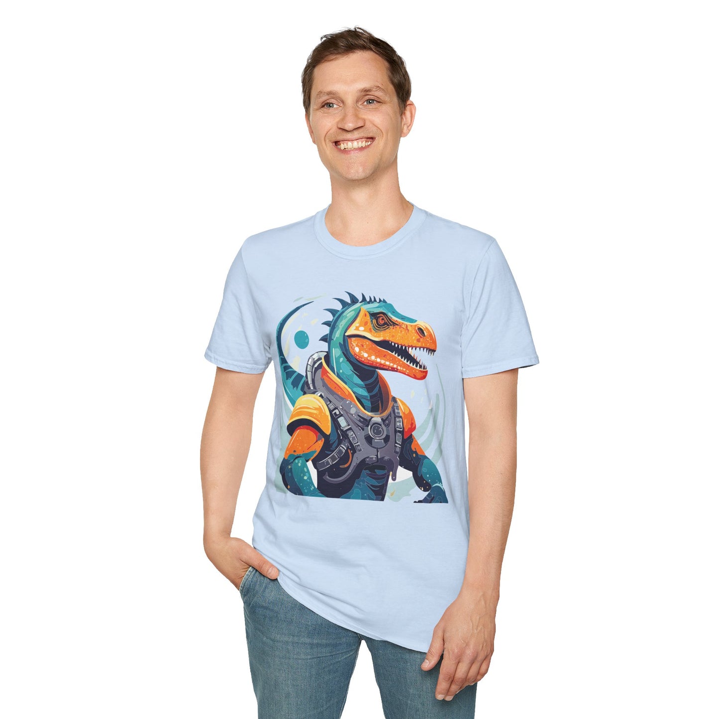 Gildan Alien Cosmos T Shirt Unisex Softstyle 64000 Cotton Tee With Alien Art Design Graphic Print