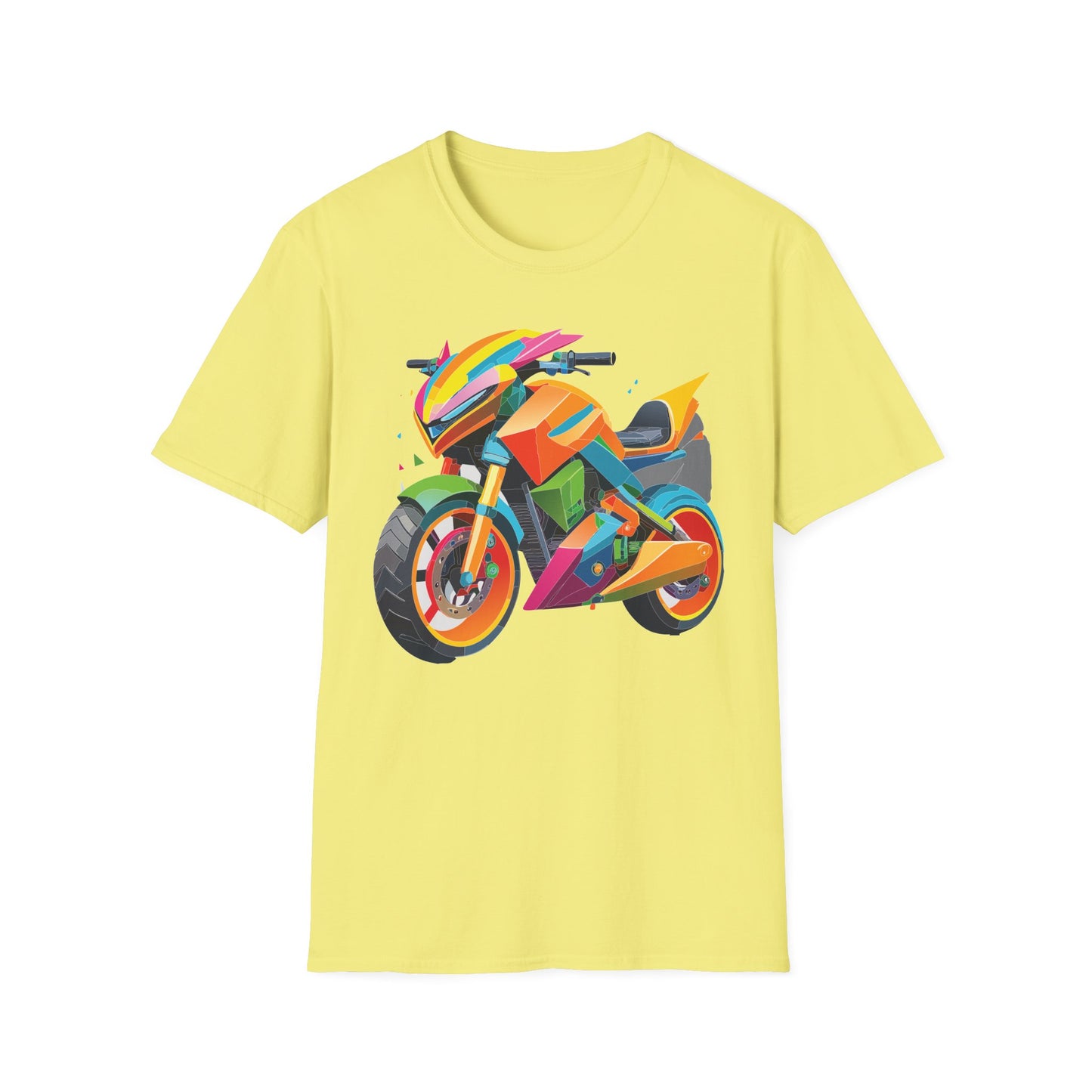 Unisex Bike T Shirt Moto Shirt MTB T Shirt With Art Design Softstyle Cotton Tee For Enthusiasts