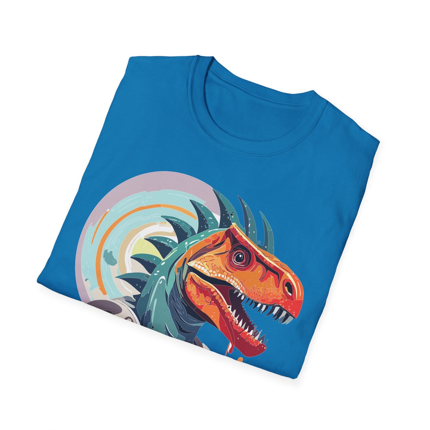 Unisex Gildan Softstyle 64000 Alien T Shirt With Cosmos Space Alien Art Graphic Tee