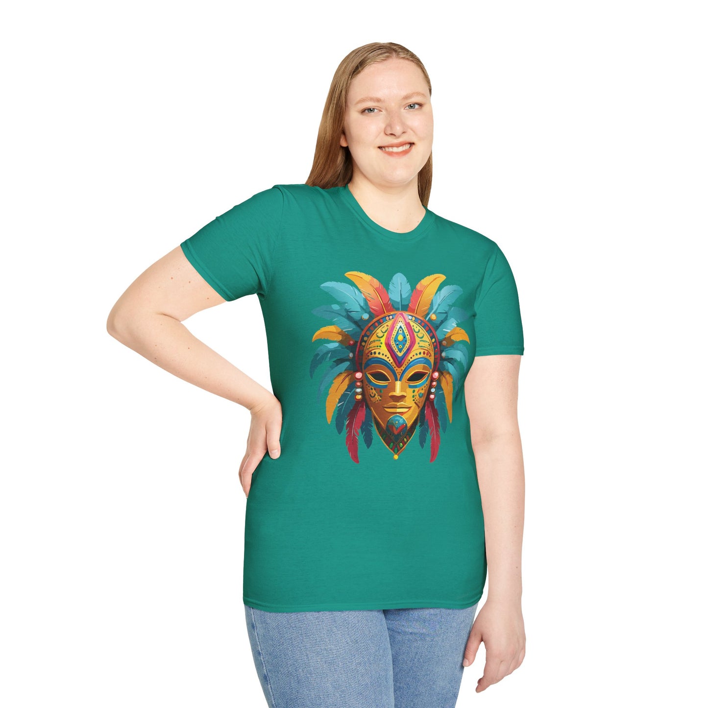 Mask Tee Shirt, Mask Shirt, Shirt with Mask, Masquerade Tees