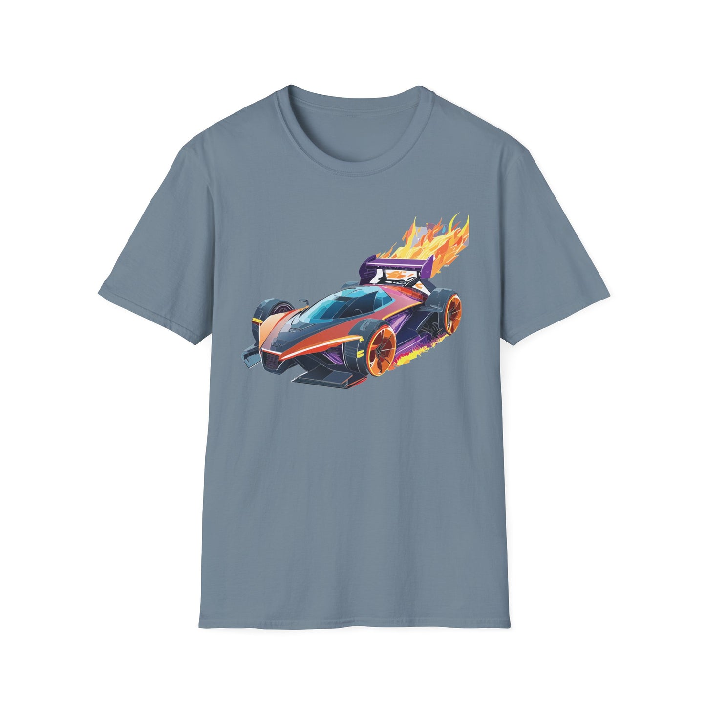 Unisex Car T Shirt Hot Wheels Graphic Tee Car Shirt Gildan Softstyle 64000 Cotton Tee