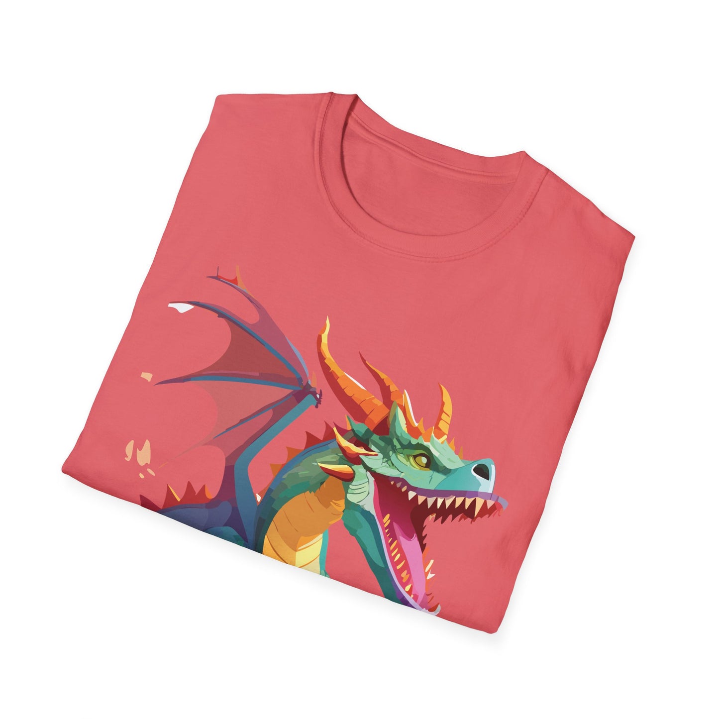 Dragon Graphic T Shirt Unisex Softstyle Cotton Tee Dragon Art Shirt For Men Women