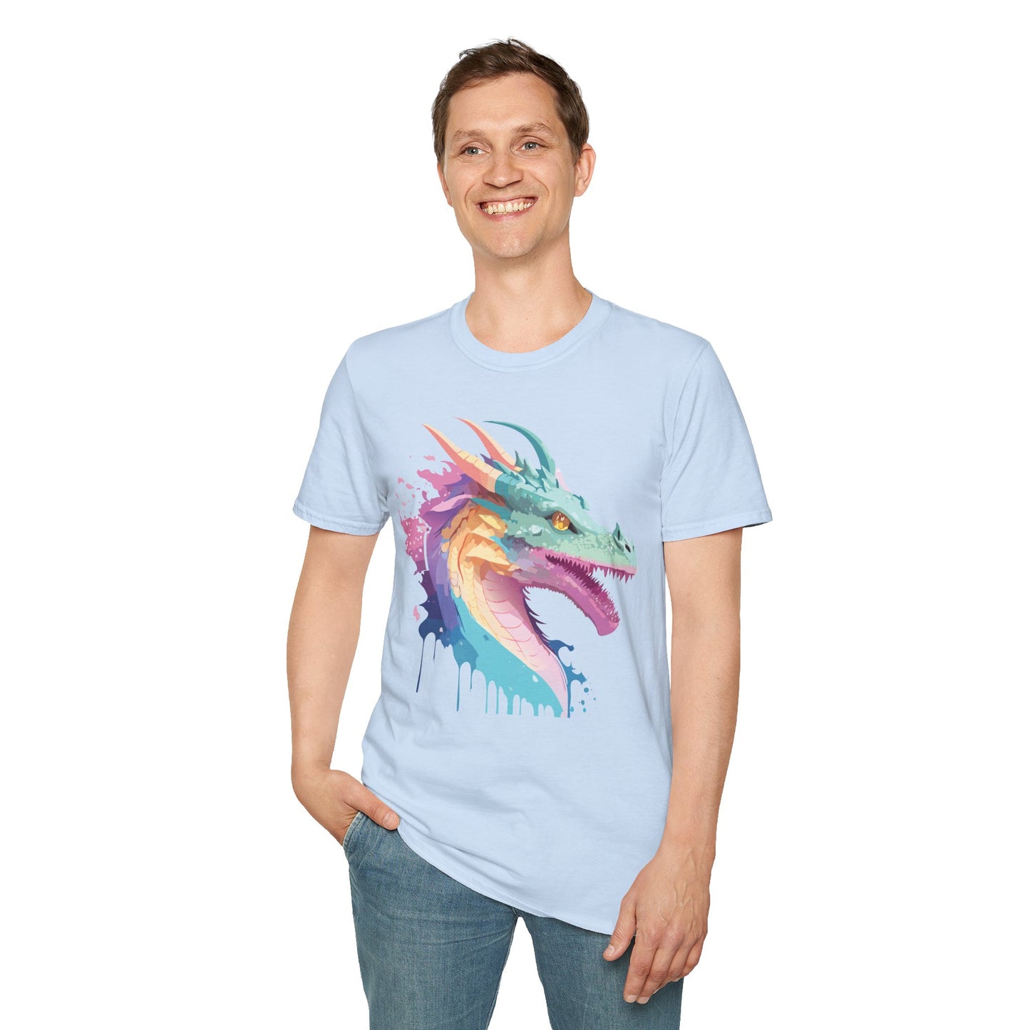 Dragon T Shirt, Dragon Shirt, Shirt with Animals, Animal Shirt