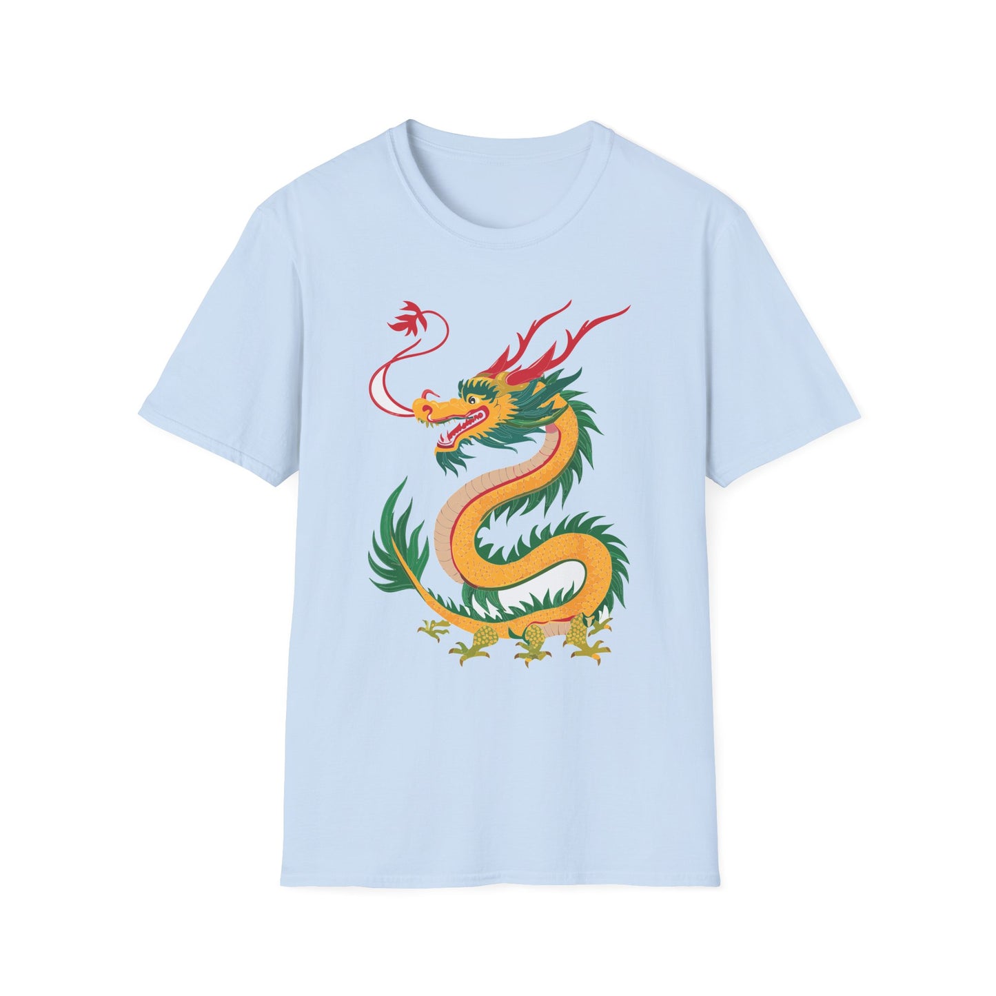 Dragon T Shirt Unisex Dragon Shirt Animal Shirt Gildan Softstyle 64000 100 Percent Cotton Tee