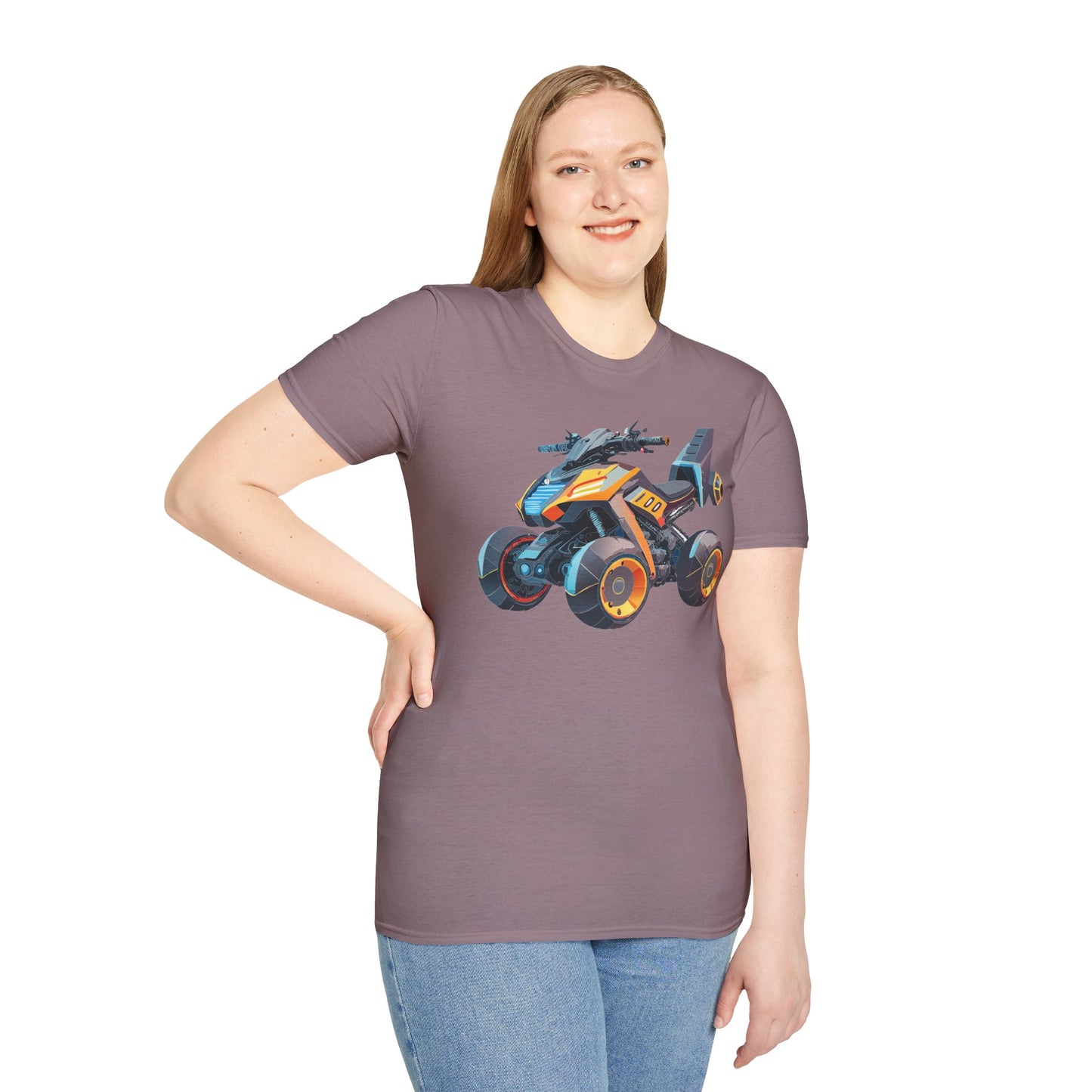 Unisex Bike T Shirt Moto Shirt With Motorcycle Design MTB Tee For Riders One Hundred Percent Cotton