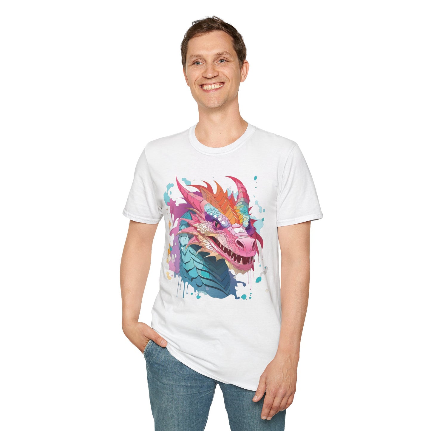 Dragon T Shirt, Dragon Shirt, Shirt with Animals, Animal Shirt