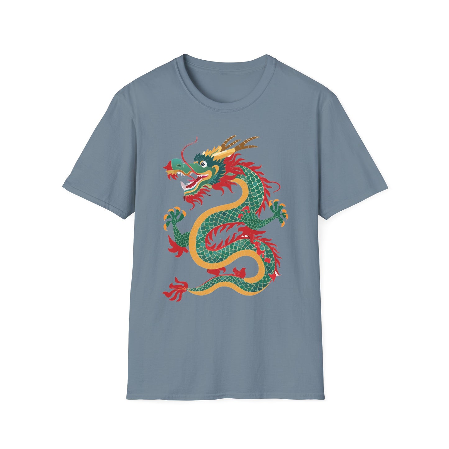 Dragon T Shirt Unisex Dragon Shirt With Animal Art Design Gildan Softstyle Tee 100 Cotton