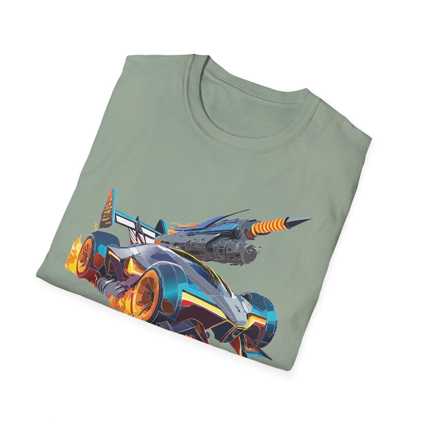 Unisex Car T Shirt Softstyle Cotton Tee With Car Design Hot Wheels Graphic Tee For Men And Women