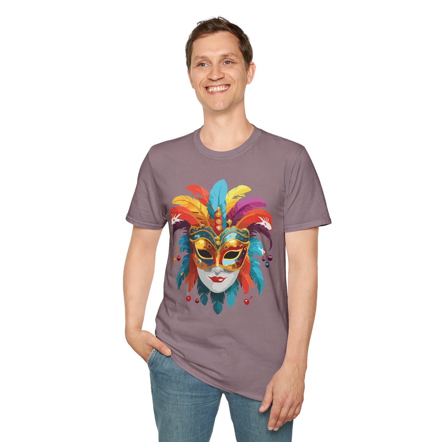 Mask Tee Shirt, Mask Shirt, Shirt with Mask, Masquerade Tees
