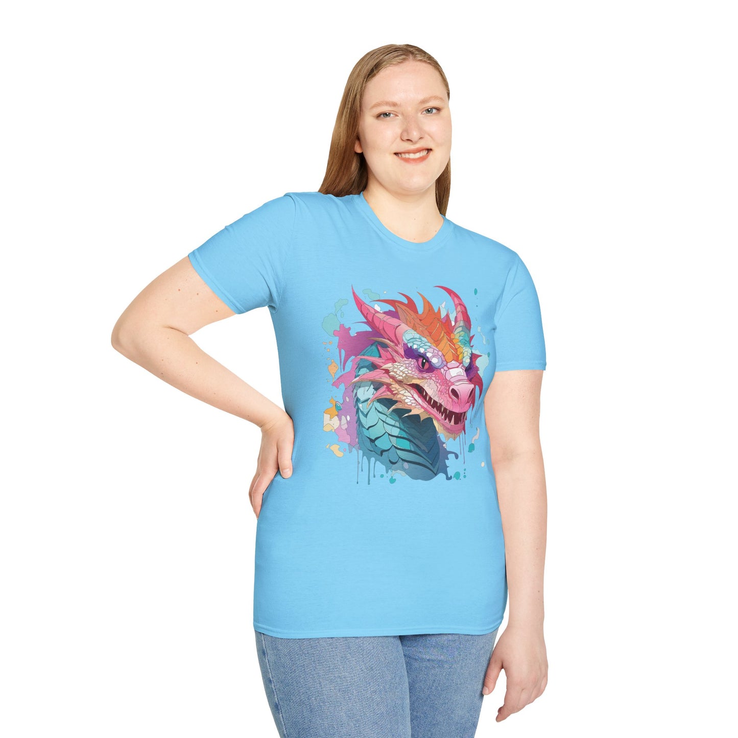 Dragon T Shirt, Dragon Shirt, Shirt with Animals, Animal Shirt