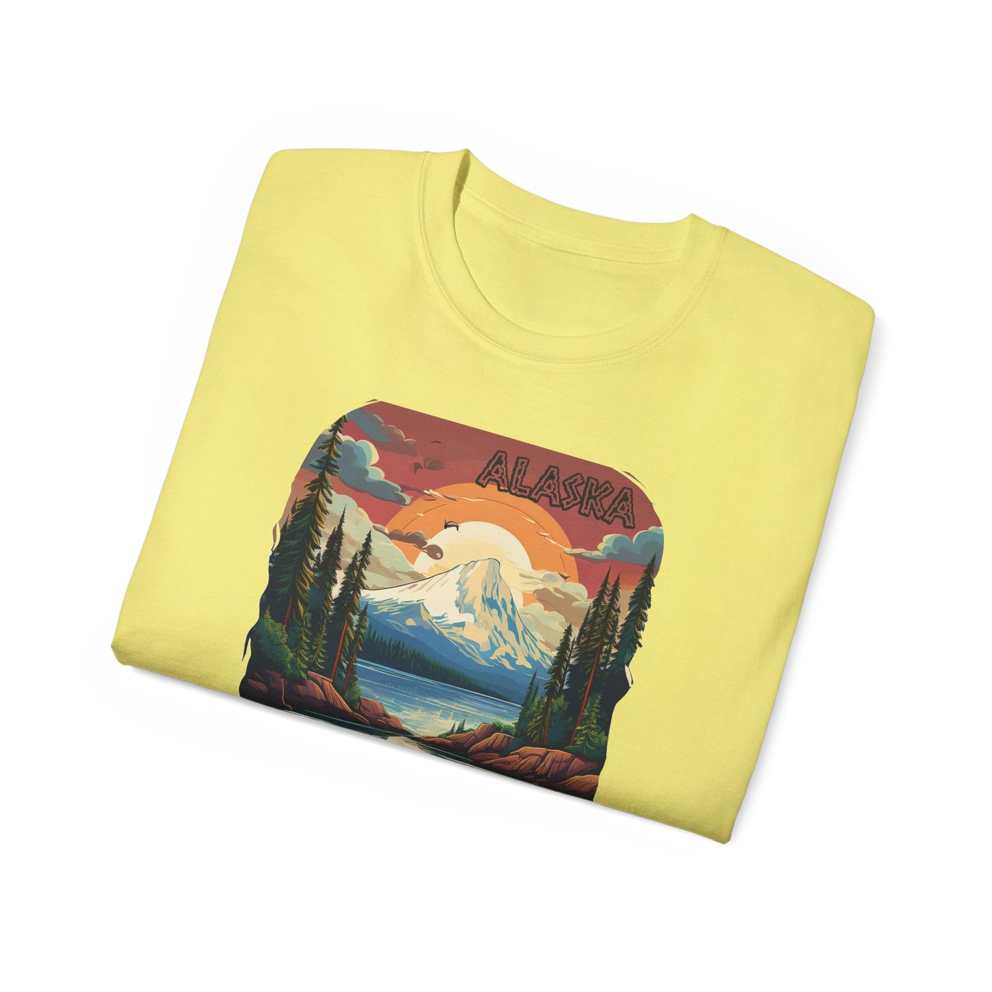 Alaska Graphic Unisex Cotton T‑Shirt 3