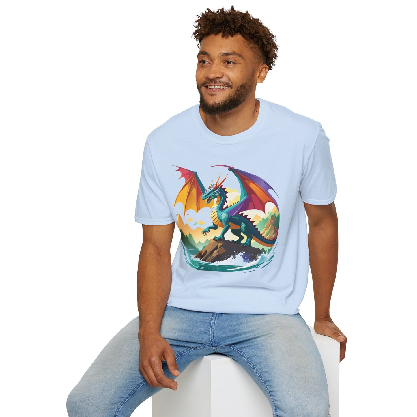 Dragon T Shirt, Dragon Shirt, Shirt with Animals, Animal Shirt