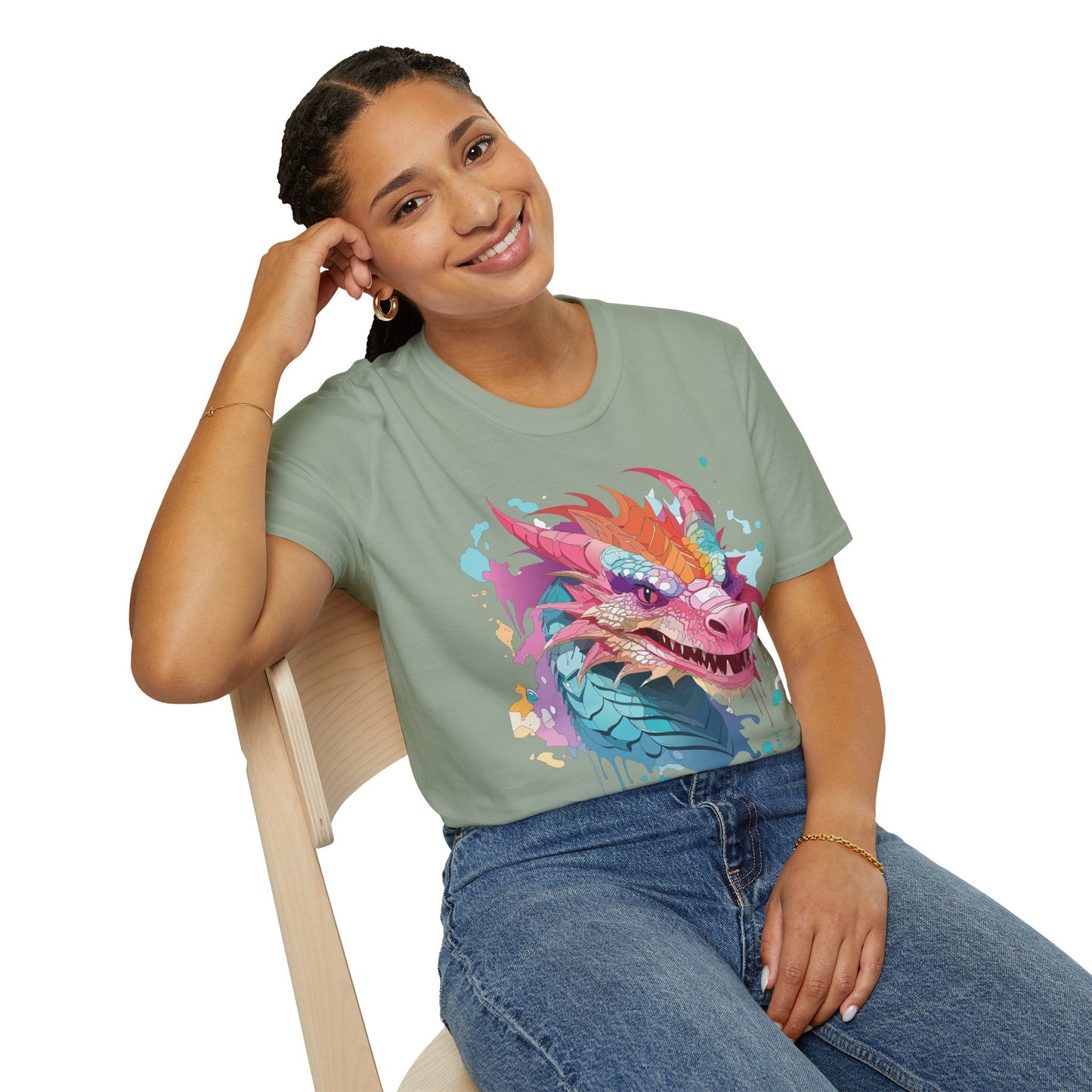 Dragon T Shirt, Dragon Shirt, Shirt with Animals, Animal Shirt
