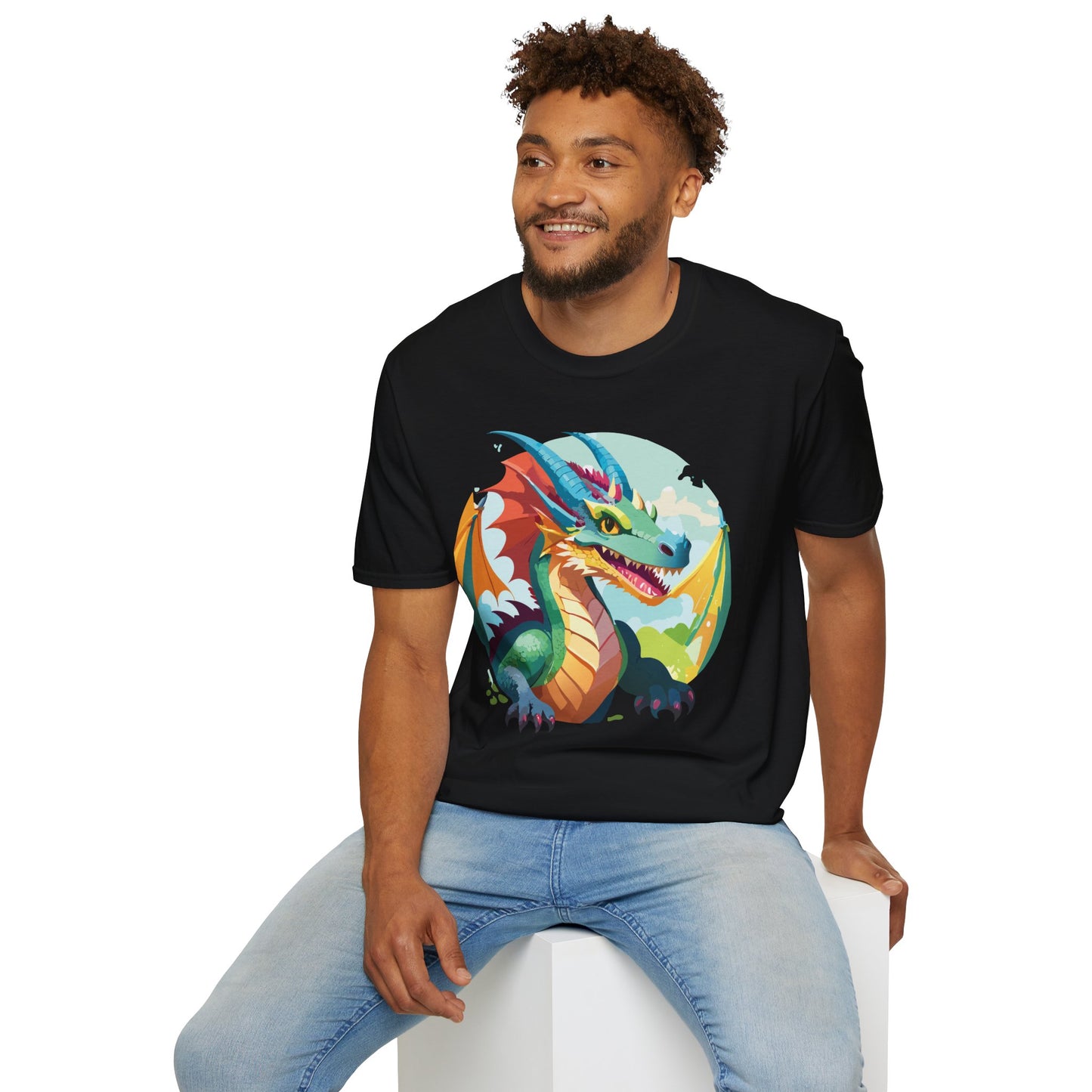 Dragon T Shirt, Dragon Shirt, Shirt with Animals, Animal Shirt