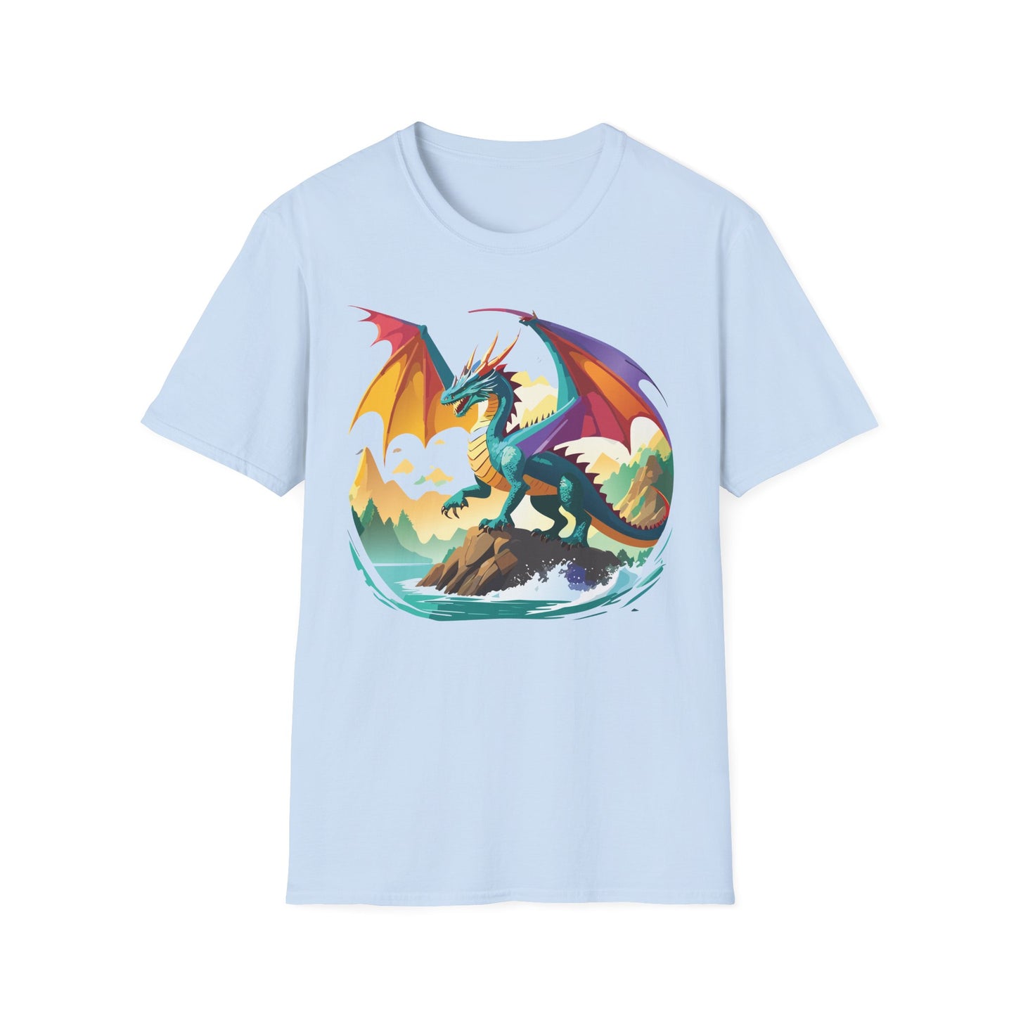 Dragon T Shirt, Dragon Shirt, Shirt with Animals, Animal Shirt