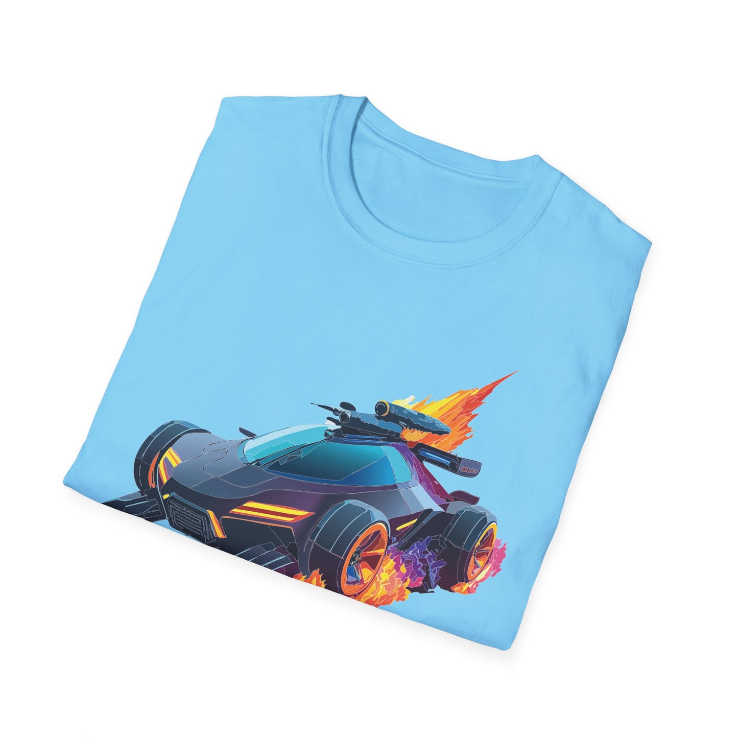 Unisex Car T Shirt Hot Wheels Cars Shirt 100 Percent Ring Spun Cotton Gildan Softstyle Tee