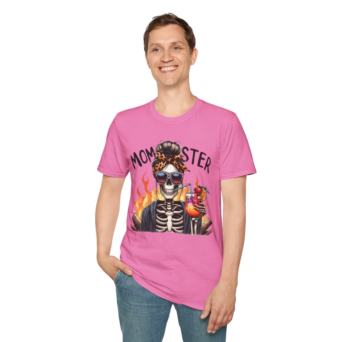 Skull Tee Shirt Unisex Skeleton Shirt Softstyle Gildan 100 Percent Cotton Graphic Tee
