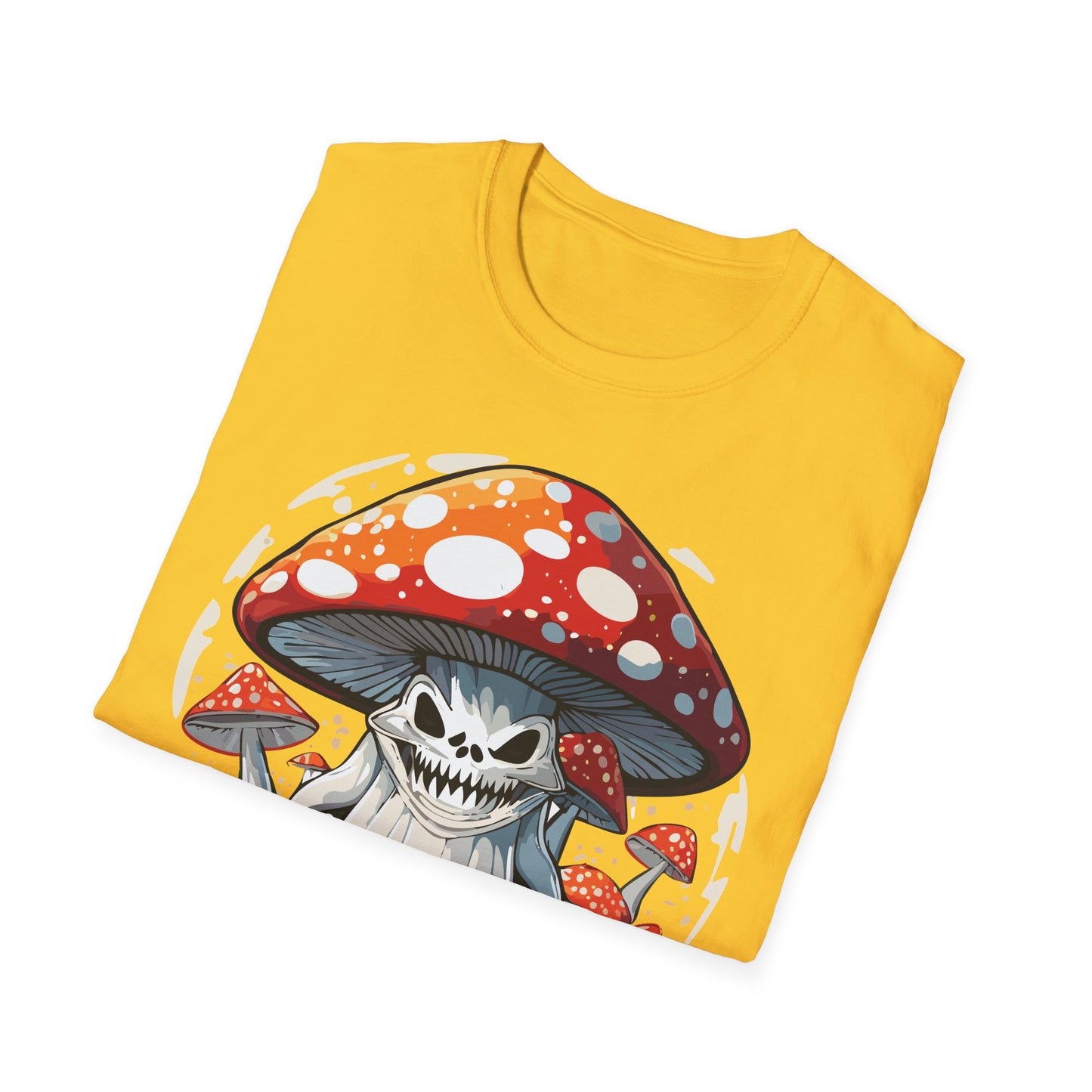 Mashroom Tee Shirt Unisex Softstyle 64000 100 Percent Ring Spun Cotton Funny Mashroom Fungus Design