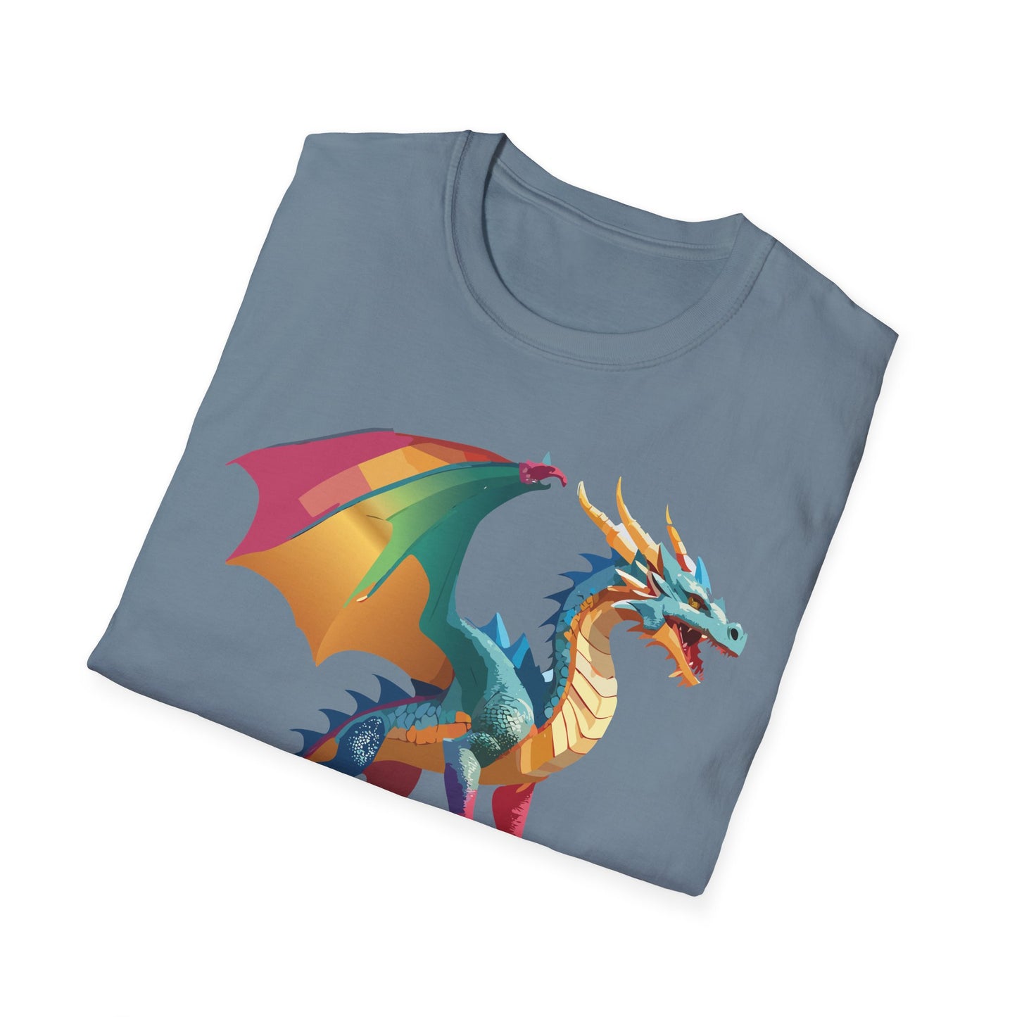 Dragon T Shirt Unisex Dragon Shirt Animal Design Tee Softstyle 100 Percent Ring Spun Cotton