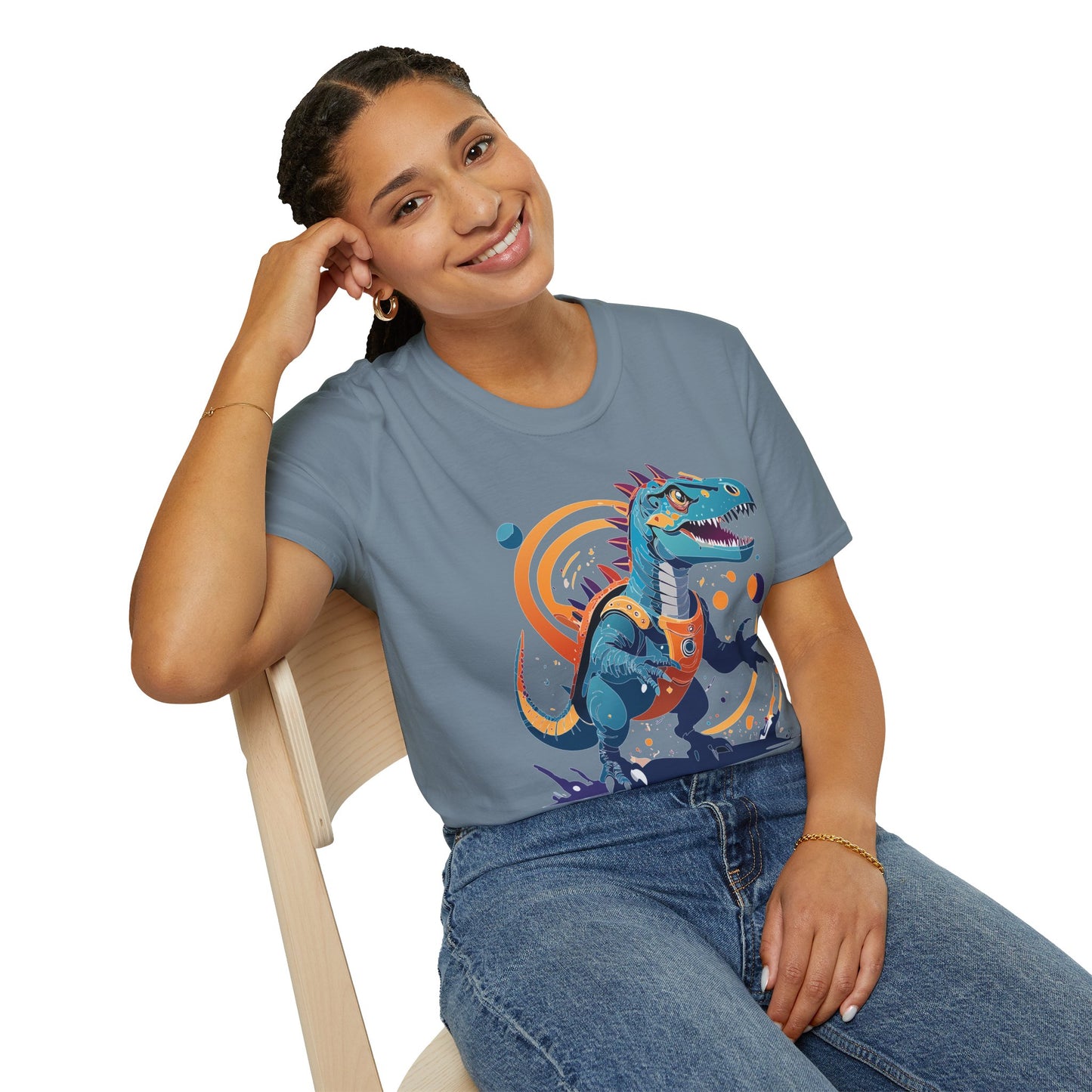 Unisex Alien T Shirt Cosmos Tee With Alien Design Gildan Softstyle 64000 Ring Spun Cotton