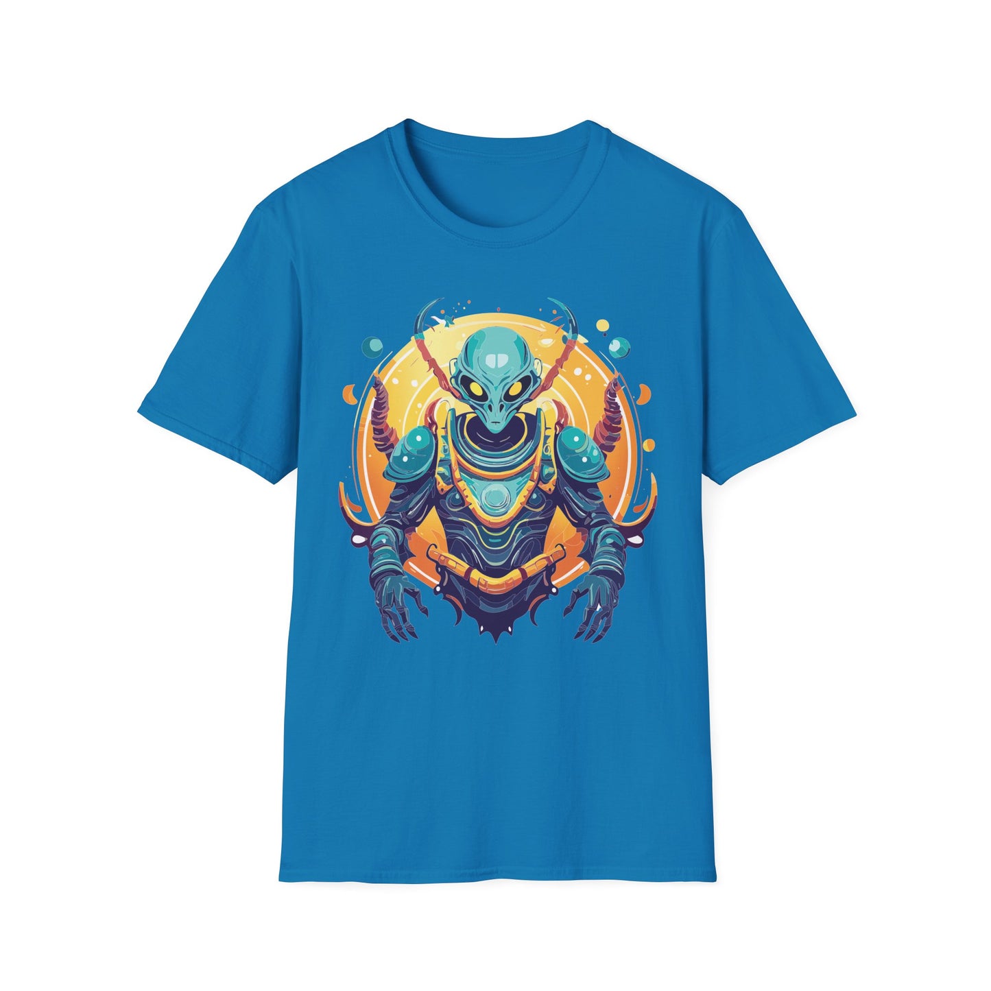 Cosmos Alien T Shirt Unisex Softstyle Short Sleeve Tee With Alien Art Design Artwork