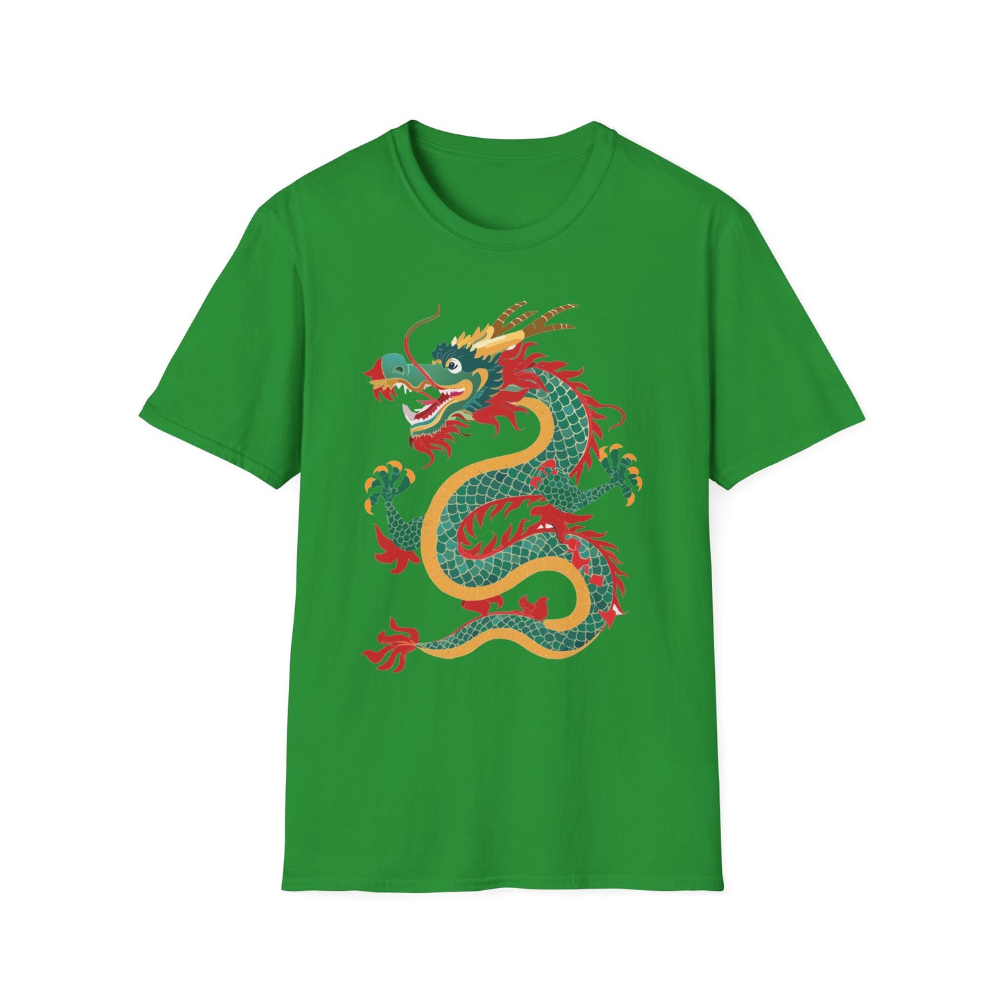 Dragon T Shirt Unisex Dragon Shirt With Animal Art Design Gildan Softstyle Tee 100 Cotton
