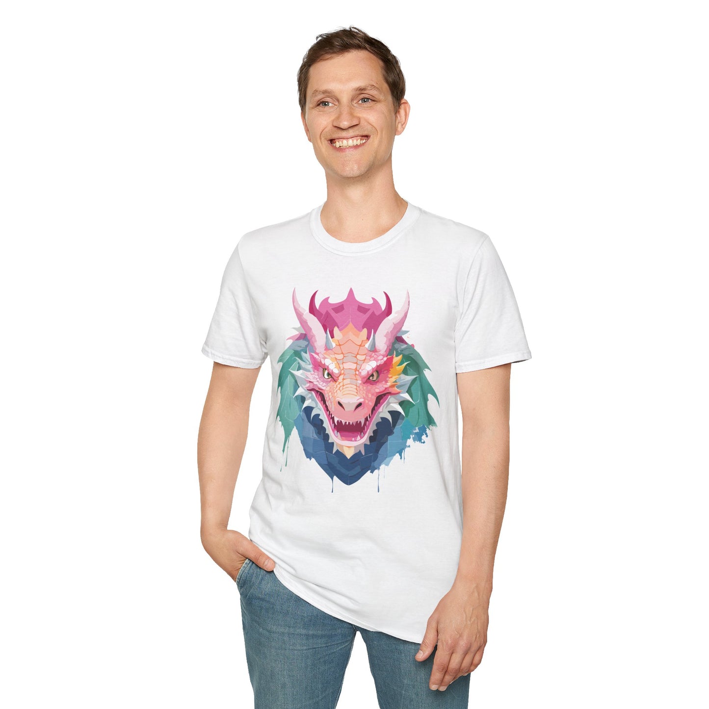 Dragon T Shirt, Dragon Shirt, Shirt with Animals, Animal Shirt