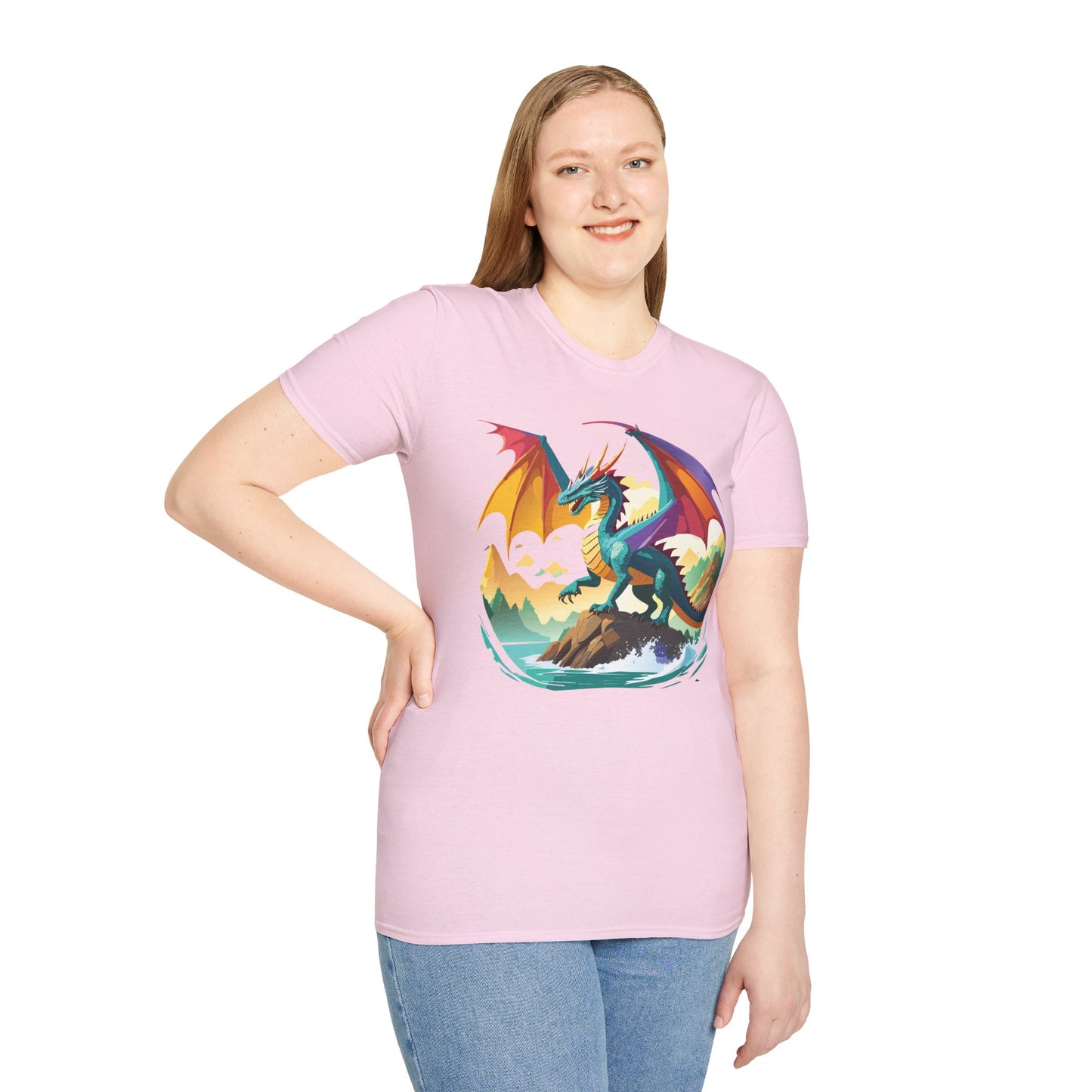 Dragon T Shirt, Dragon Shirt, Shirt with Animals, Animal Shirt