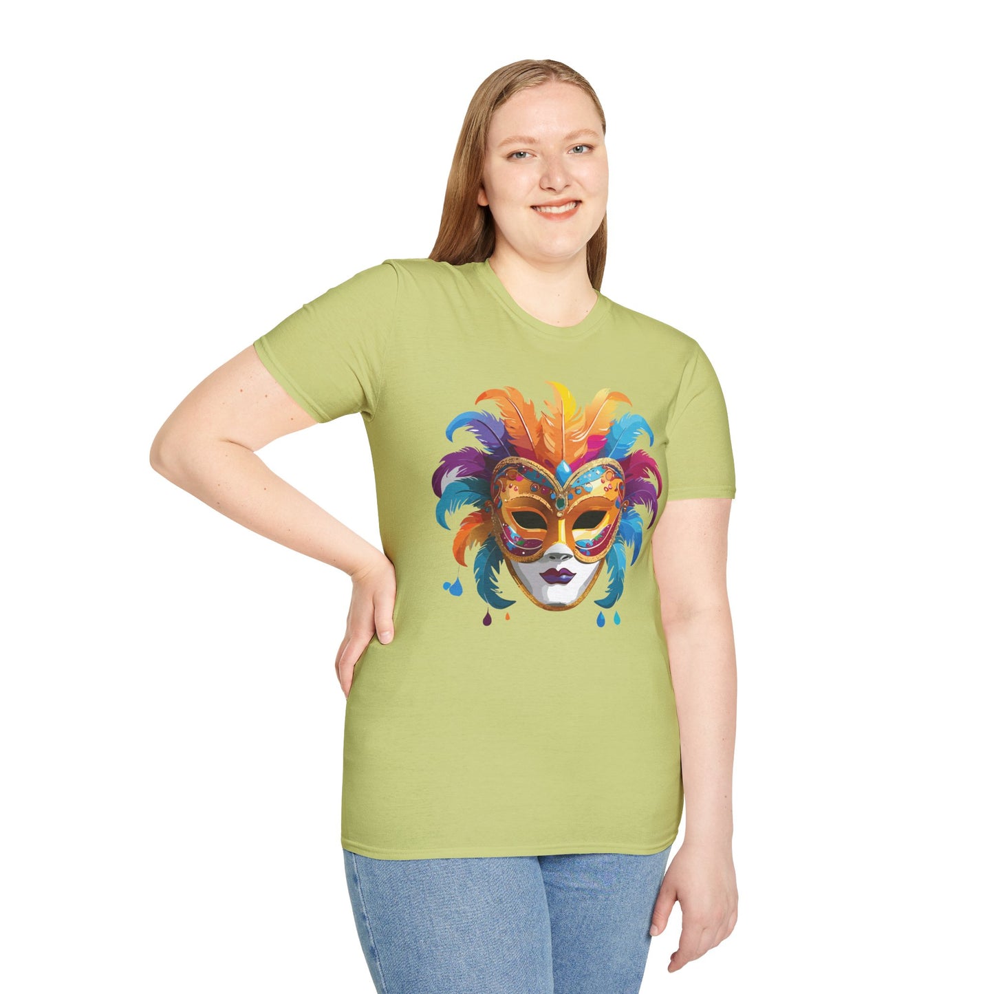Mask Tee Shirt, Mask Shirt, Shirt with Mask, Masquerade Tees