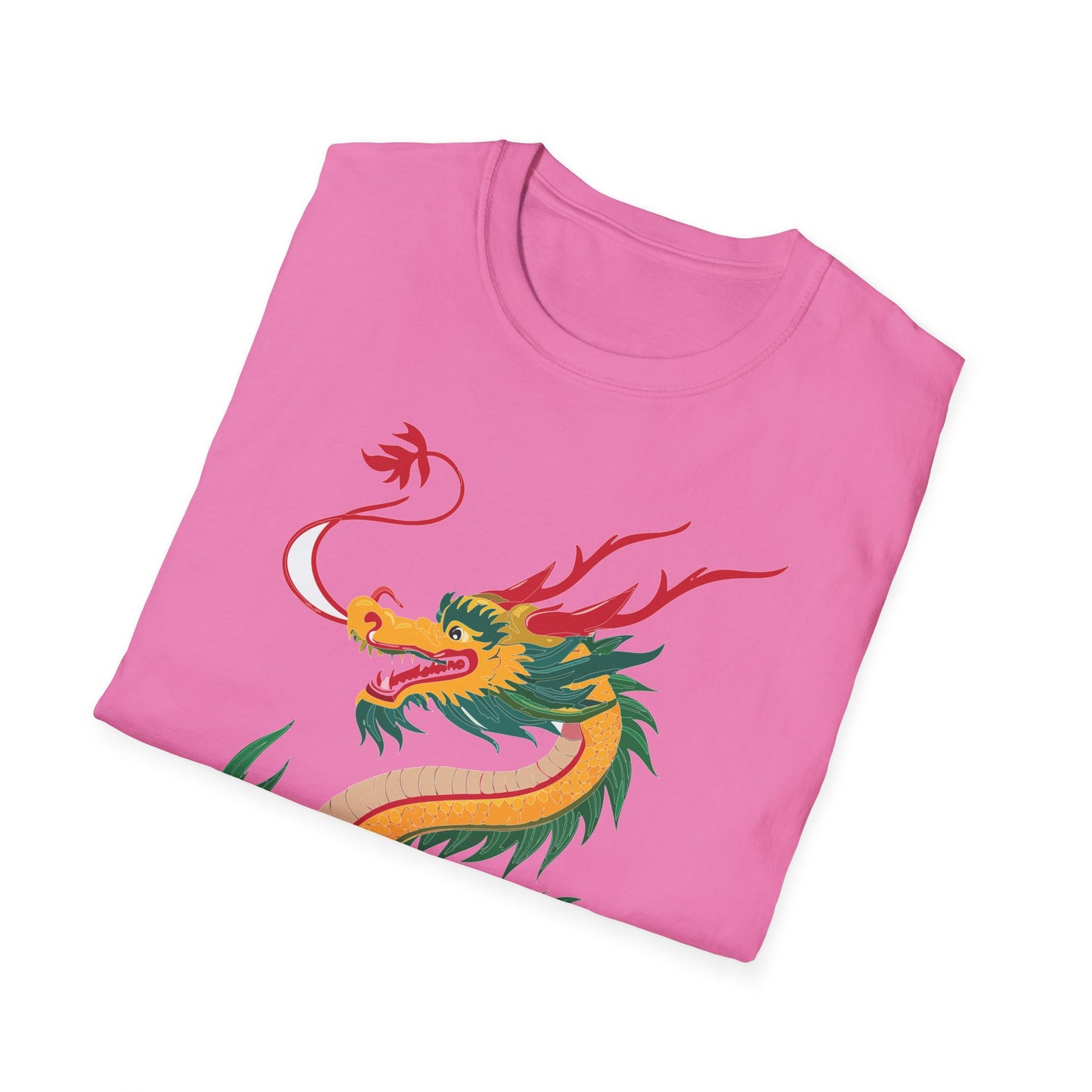 Dragon T Shirt Unisex Dragon Shirt Animal Shirt Gildan Softstyle 64000 100 Percent Cotton Tee