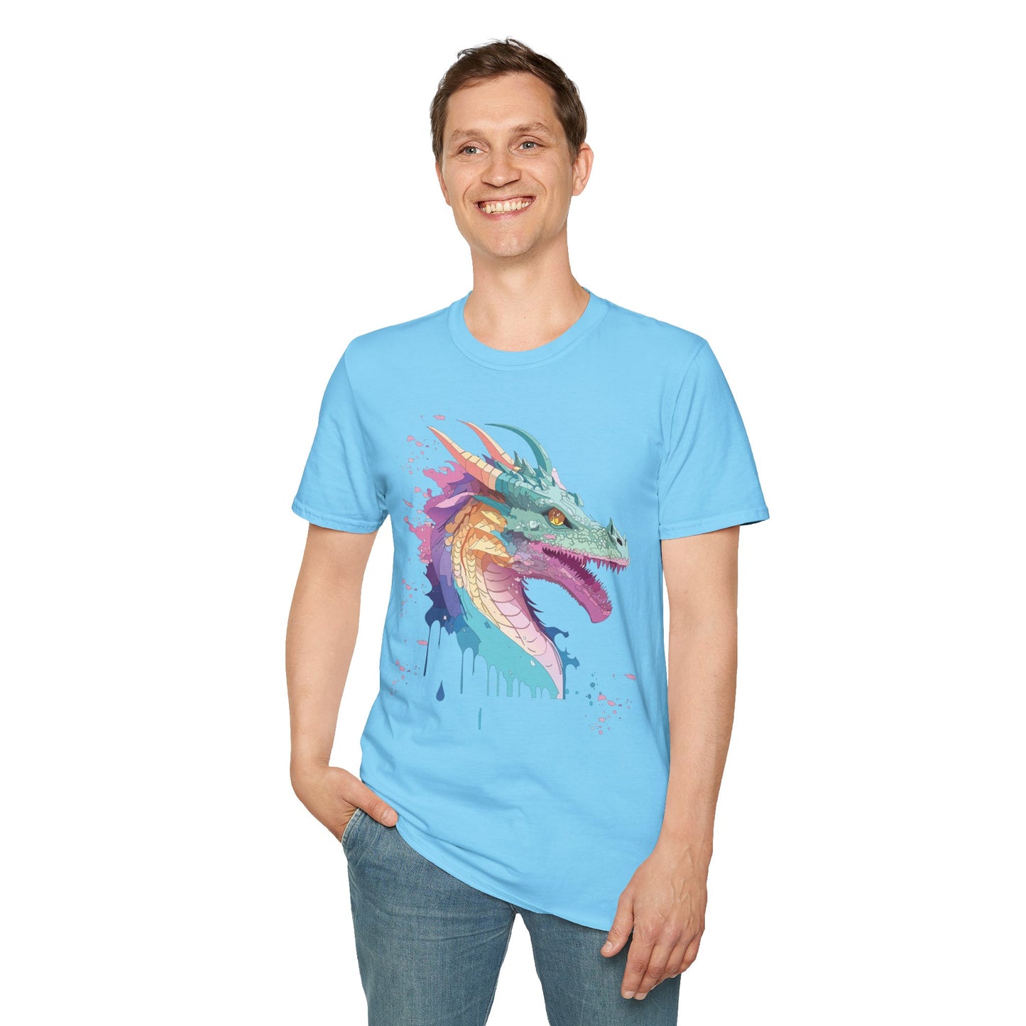 Dragon T Shirt, Dragon Shirt, Shirt with Animals, Animal Shirt