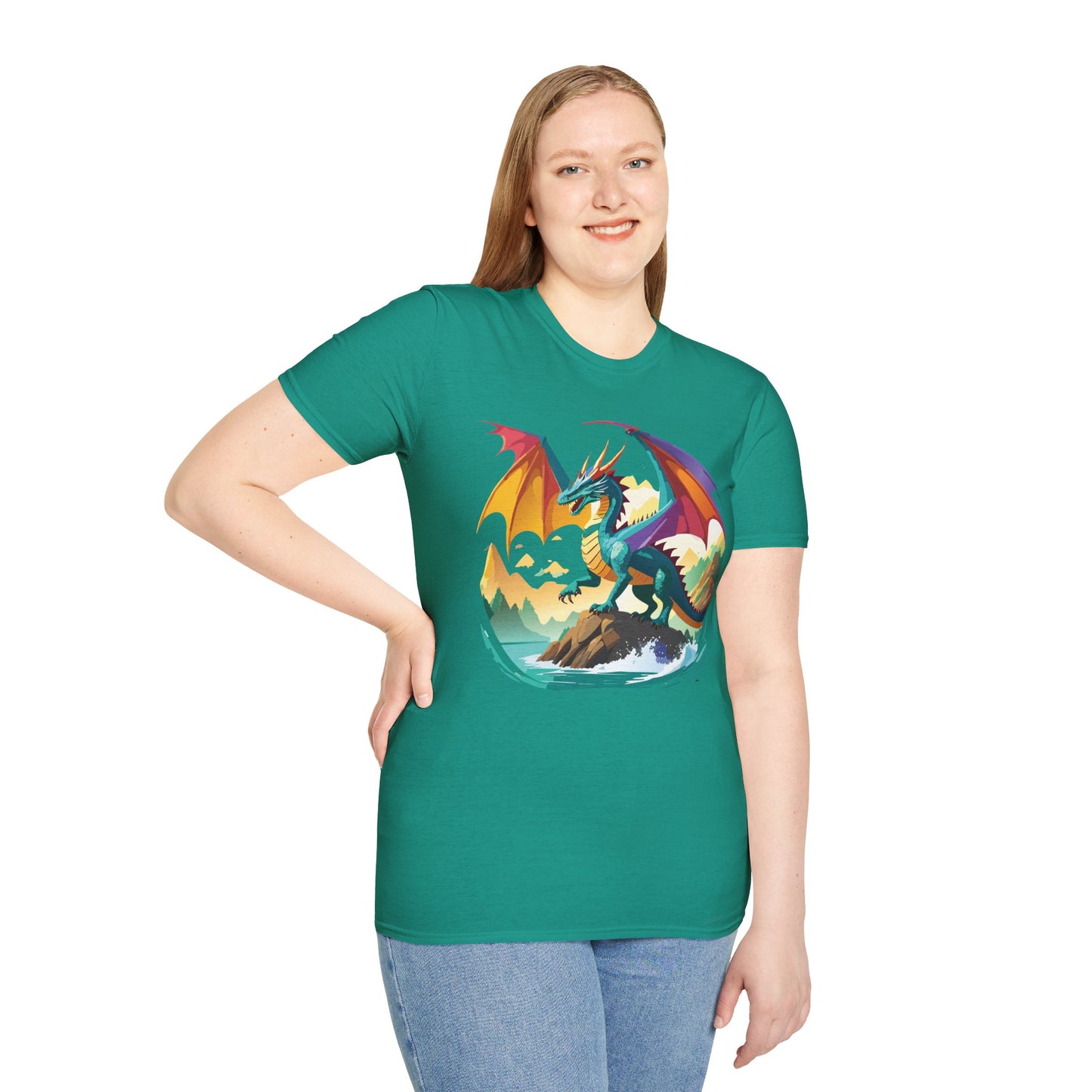 Dragon T Shirt, Dragon Shirt, Shirt with Animals, Animal Shirt