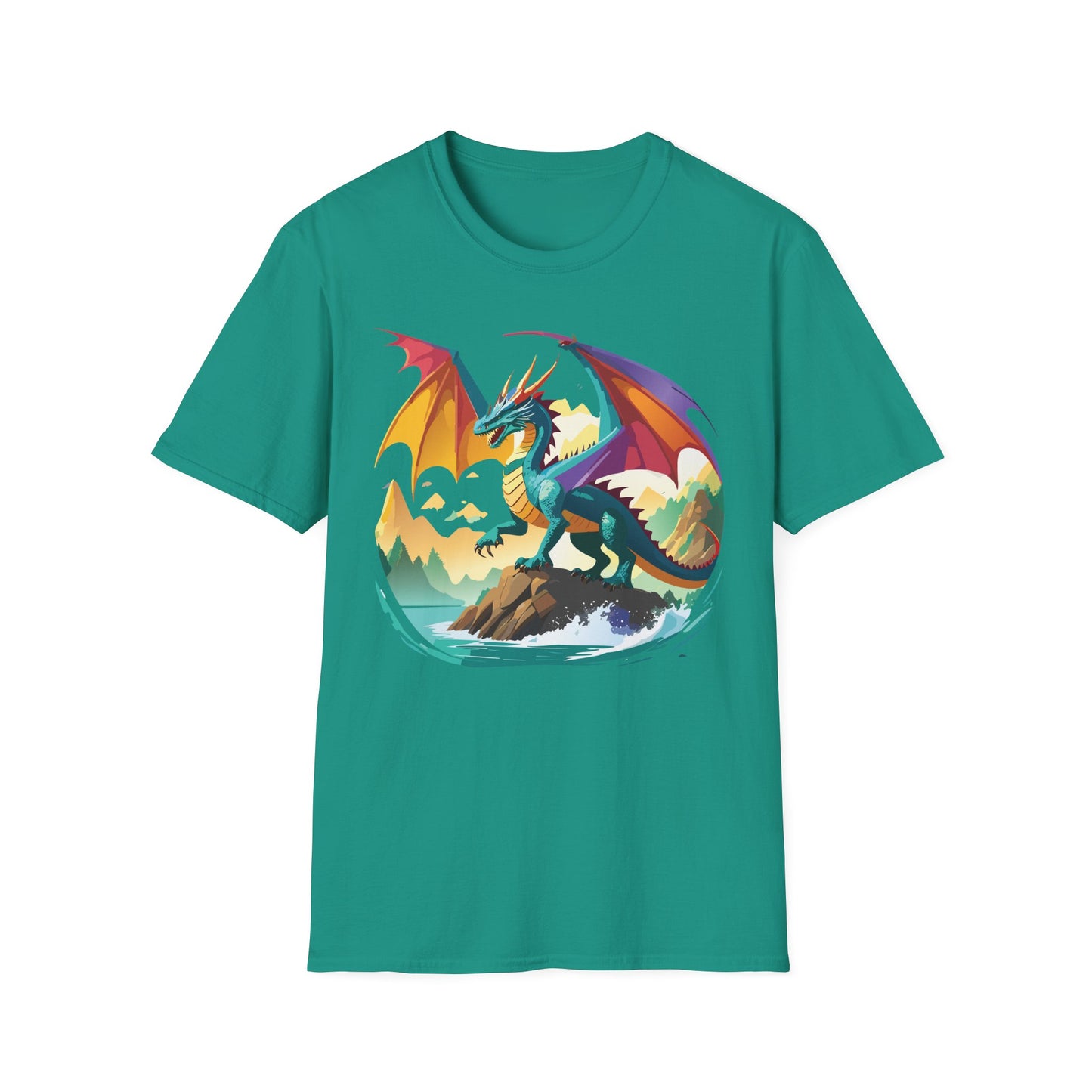Dragon T Shirt, Dragon Shirt, Shirt with Animals, Animal Shirt