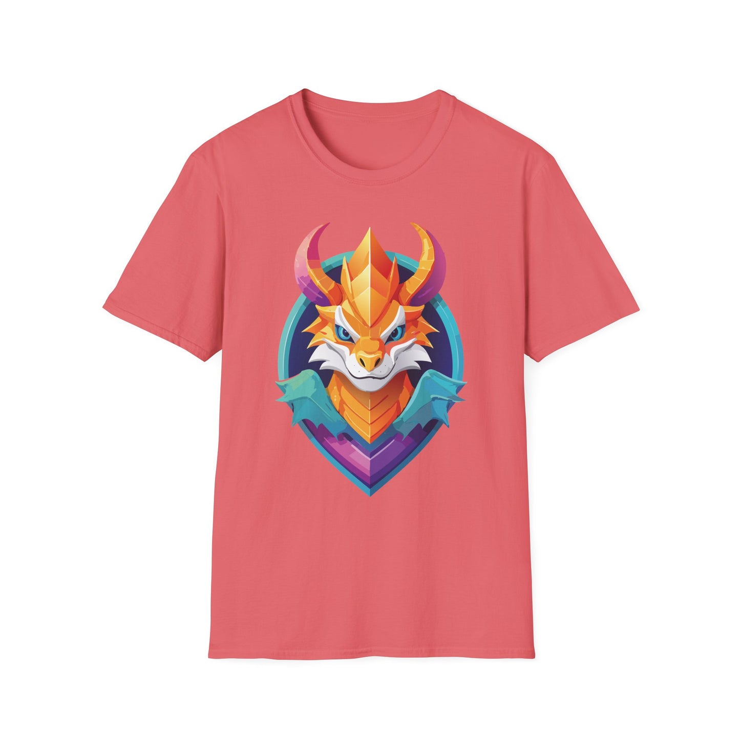 Dragon T Shirt Unisex Gildan Softstyle 64000 Comfortable Cotton Tee With Animal Design