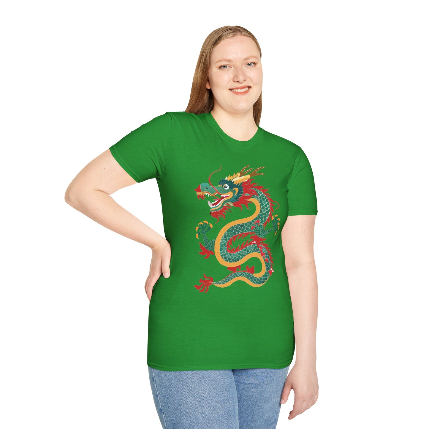 Dragon T Shirt Unisex Dragon Shirt With Animal Art Design Gildan Softstyle Tee 100 Cotton
