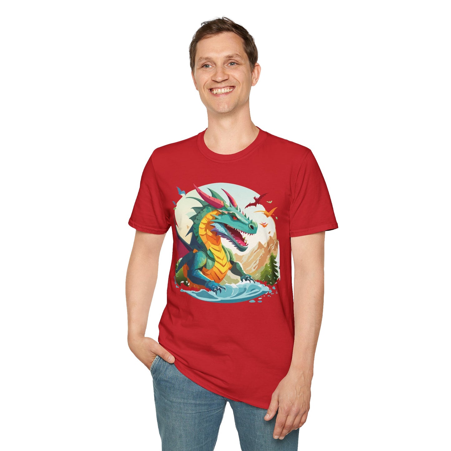 Dragon T Shirt, Dragon Shirt, Shirt with Animals, Animal Shirt