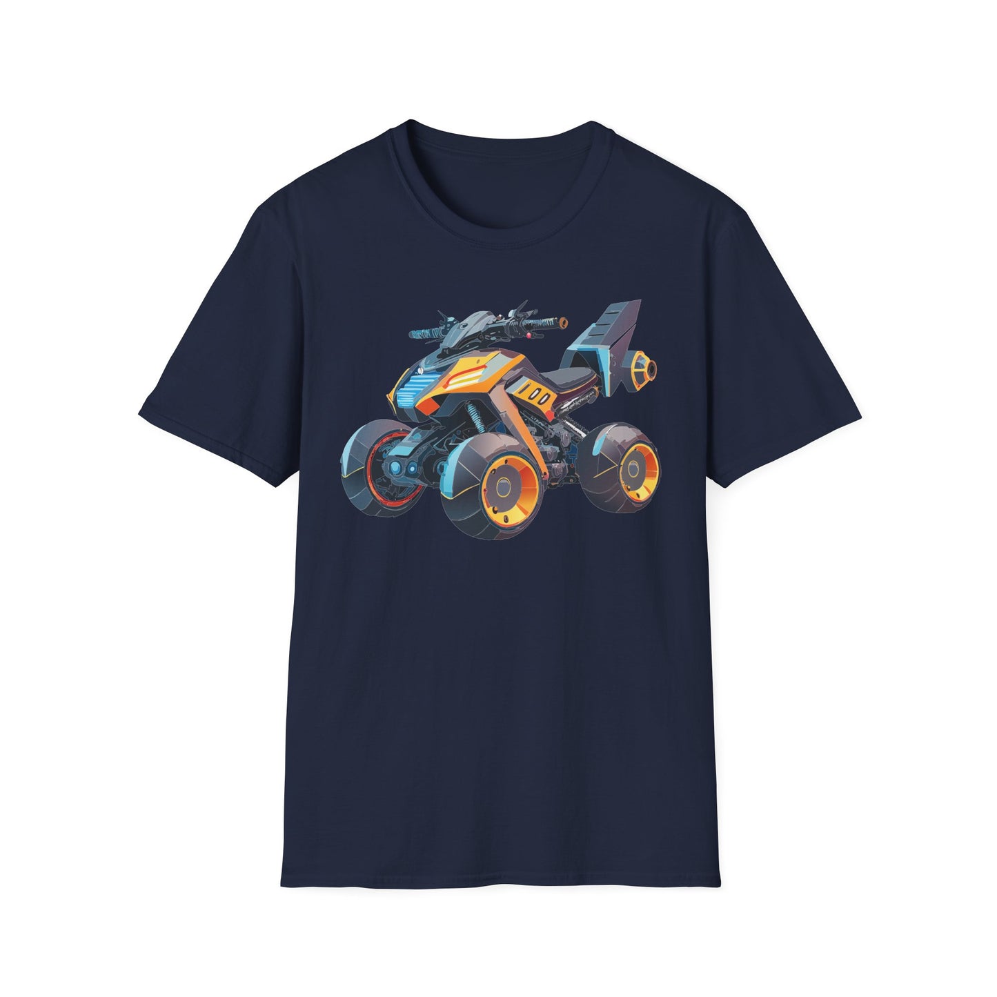 Unisex Bike T Shirt Moto Shirt With Motorcycle Design MTB Tee For Riders One Hundred Percent Cotton