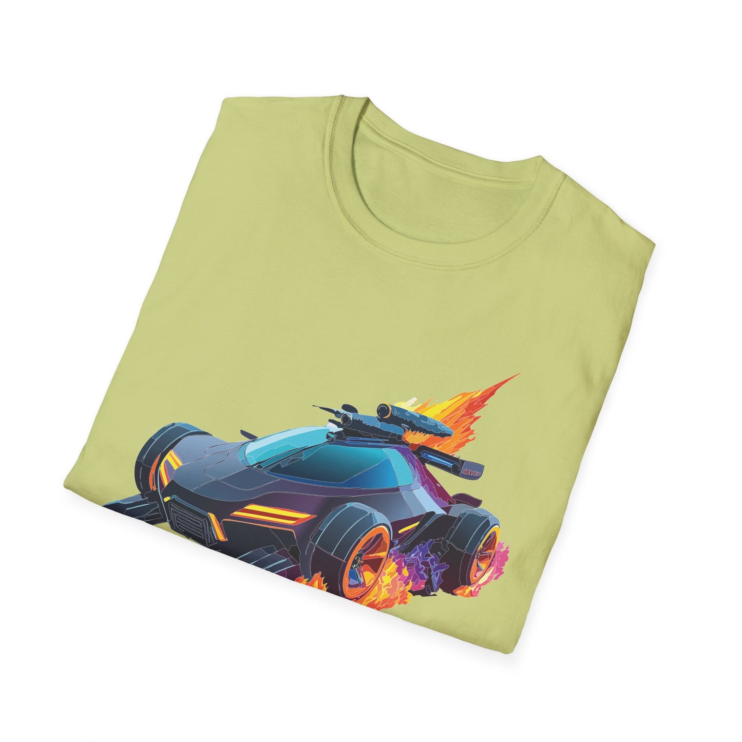 Unisex Car T Shirt Hot Wheels Cars Shirt 100 Percent Ring Spun Cotton Gildan Softstyle Tee