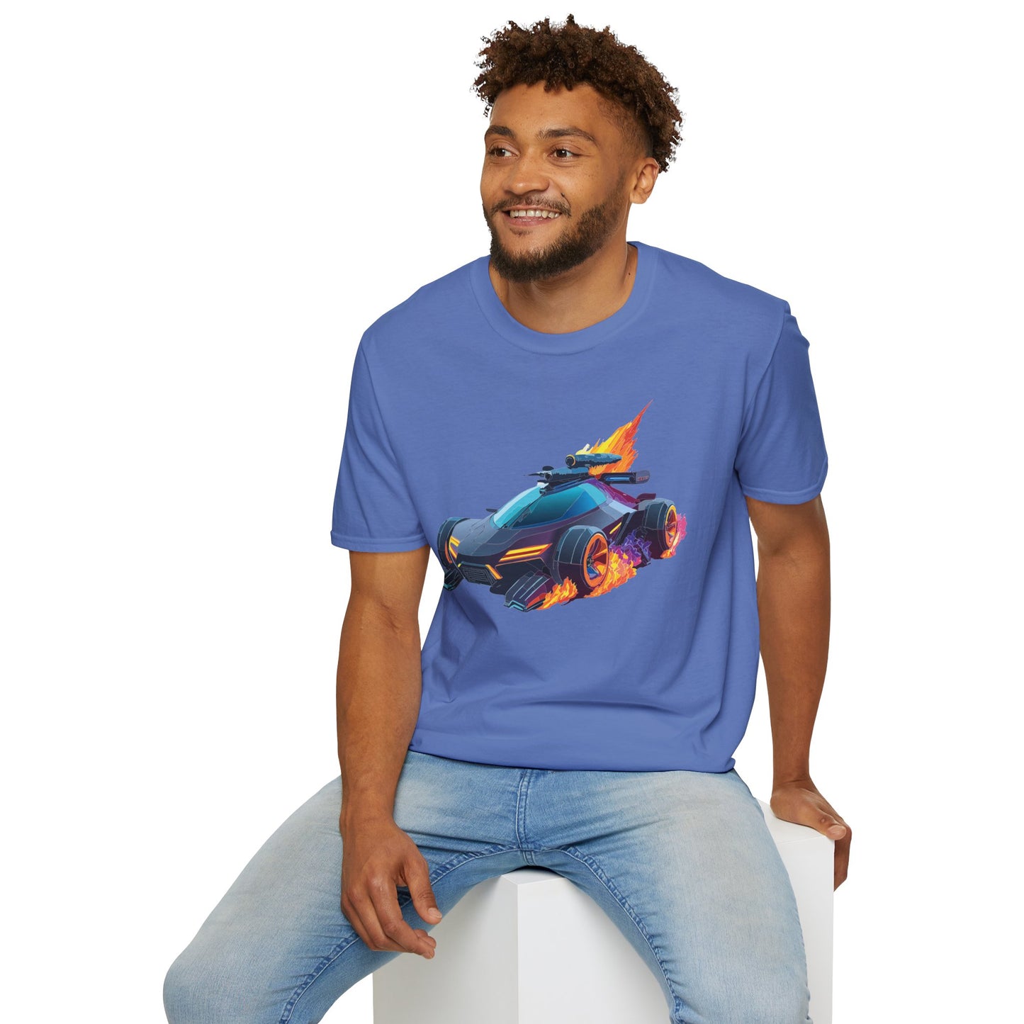 Unisex Car T Shirt Hot Wheels Cars Shirt 100 Percent Ring Spun Cotton Gildan Softstyle Tee