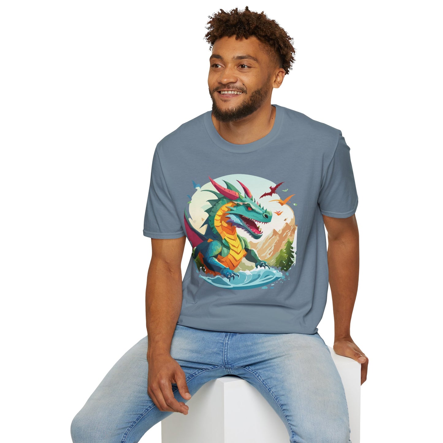 Dragon T Shirt, Dragon Shirt, Shirt with Animals, Animal Shirt