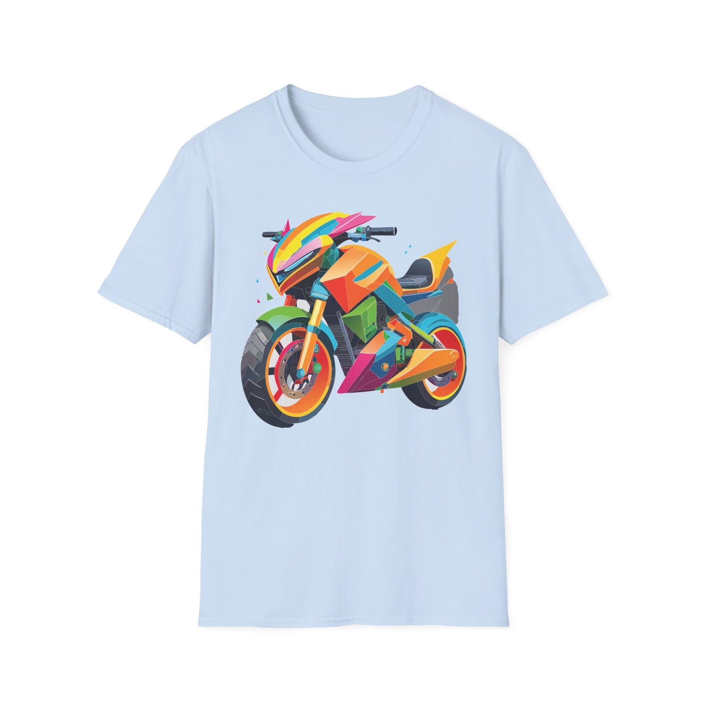Unisex Bike T Shirt Moto Shirt MTB T Shirt With Art Design Softstyle Cotton Tee For Enthusiasts