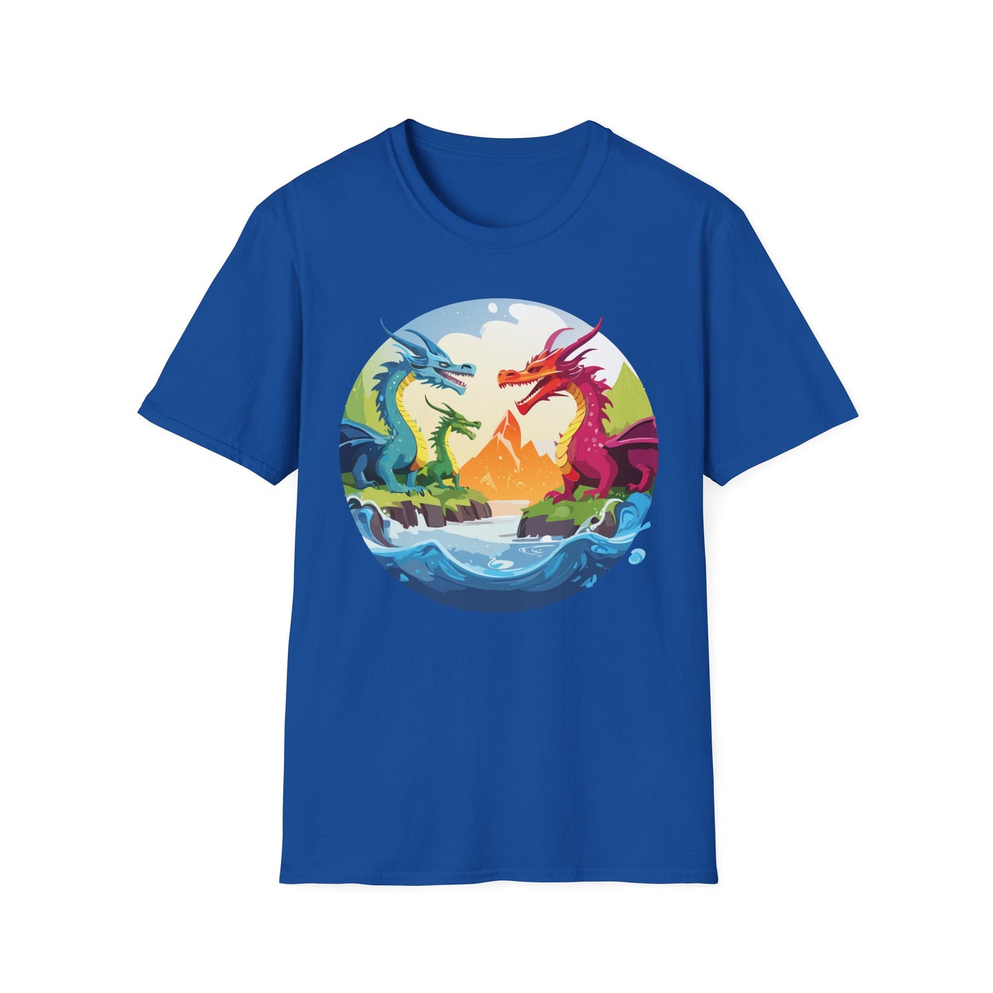 Dragon T Shirt Unisex Dragon Tee 100 Percent Ring Spun Cotton Softstyle Comfort Fit
