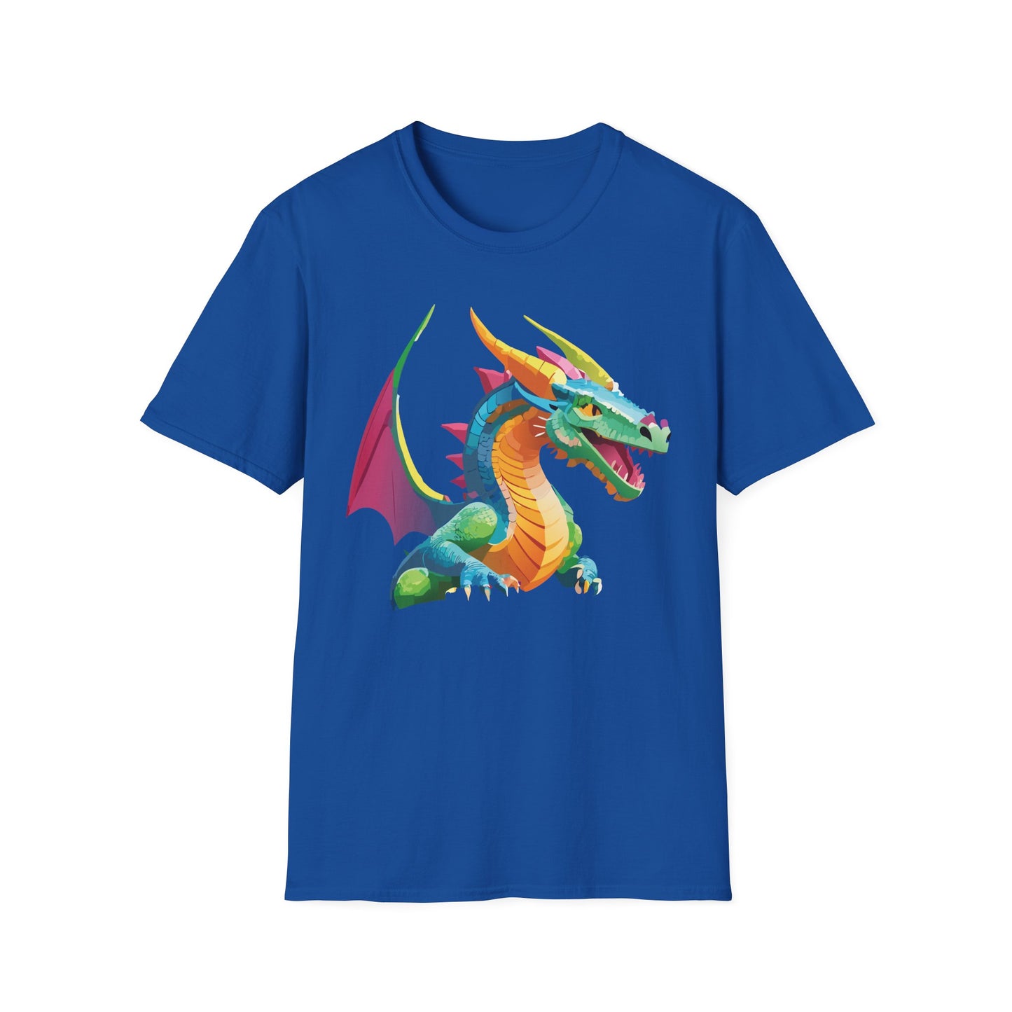 Unisex Dragon Graphic Tee Softstyle Short Sleeve T Shirt Made From Ring Spun Cotton