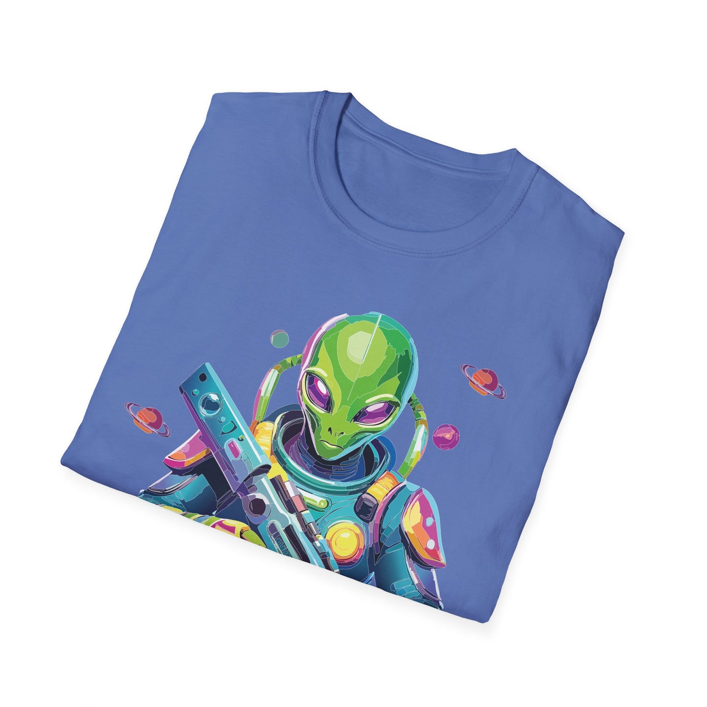 Alien Cosmos T Shirt Unisex Gildan Softstyle 64000 Art Design Tee For Everyday Comfort
