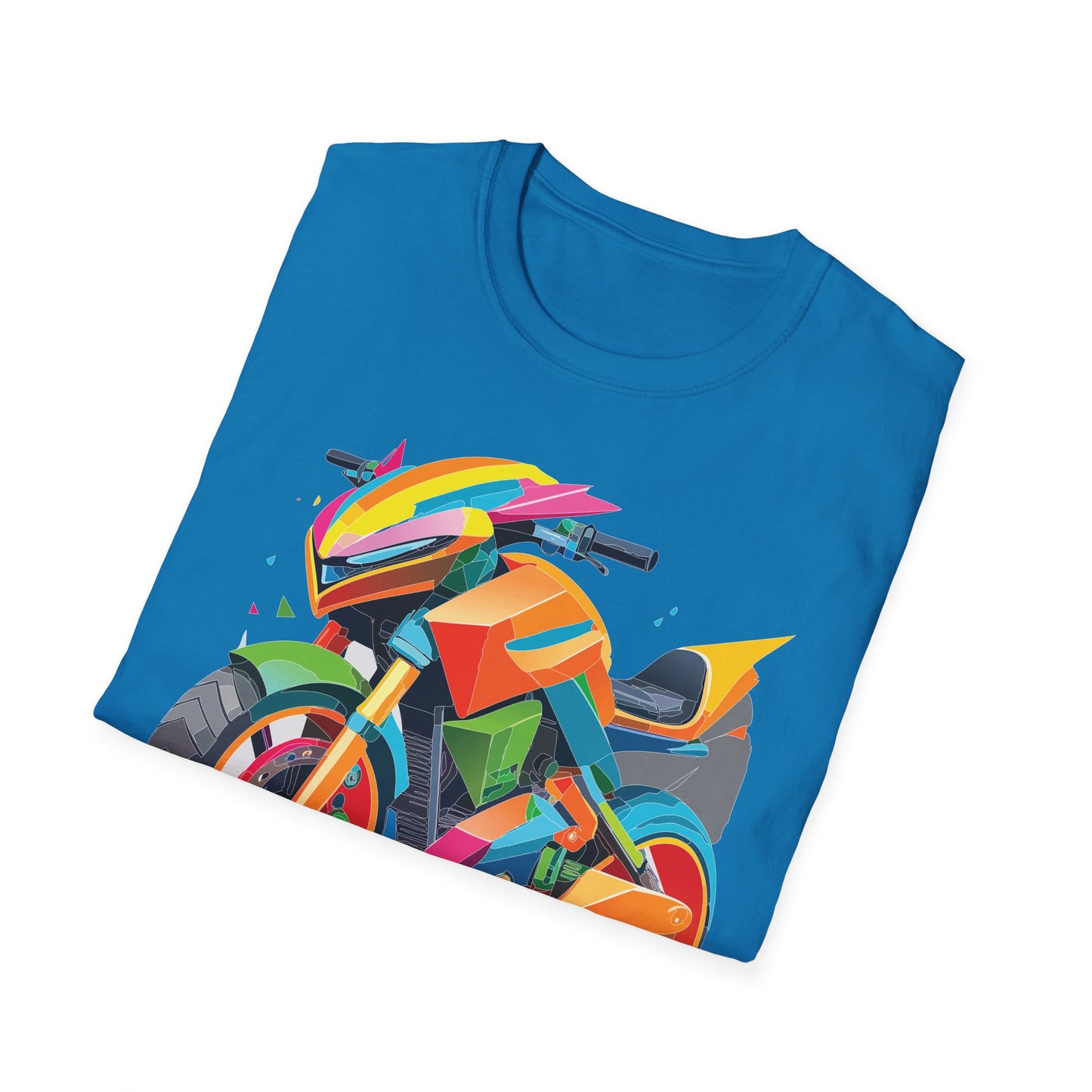 Unisex Bike T Shirt Moto Shirt MTB T Shirt With Art Design Softstyle Cotton Tee For Enthusiasts