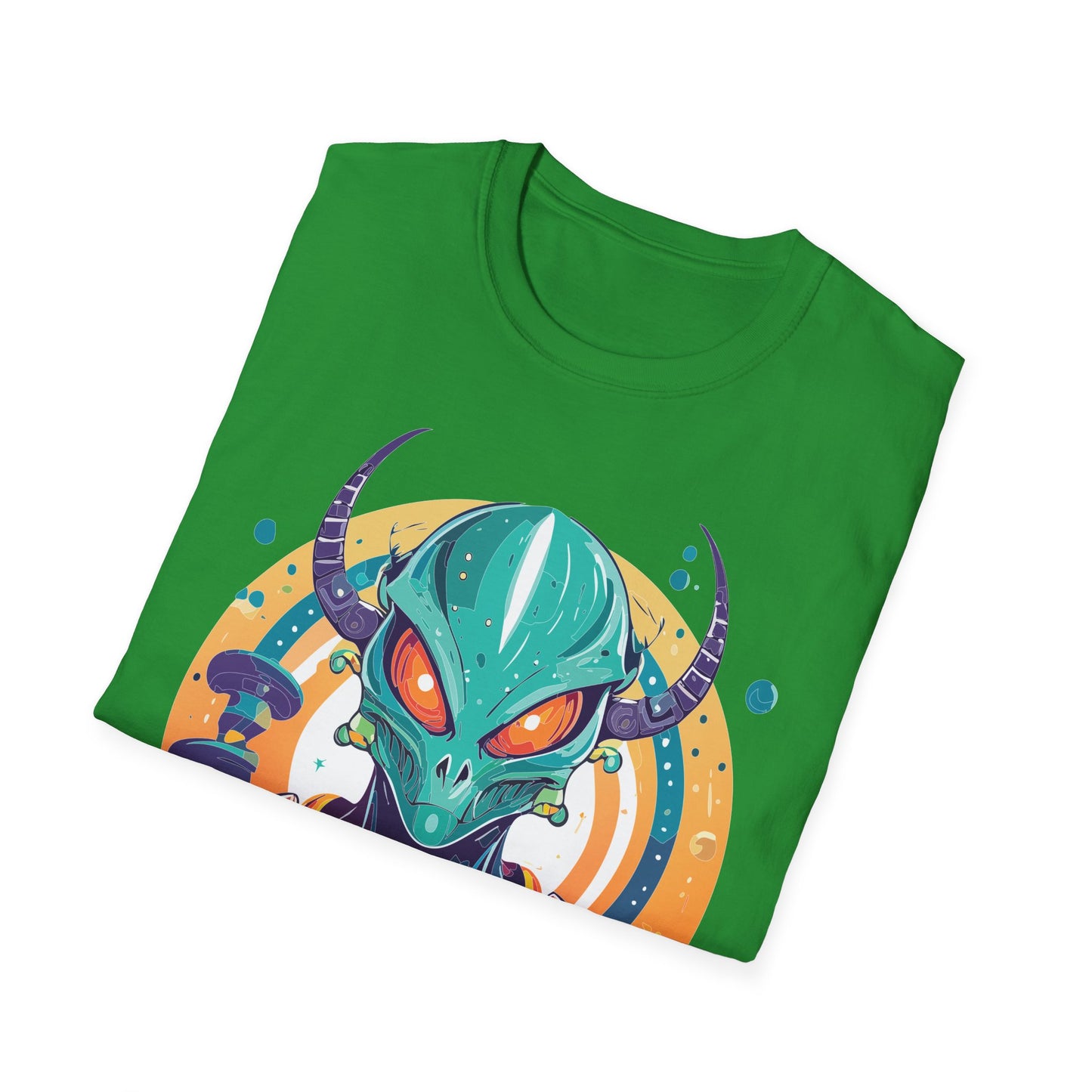 Alien T Shirt Cosmos Shirt Unisex Softstyle Tee 100 Percent Ring Spun Cotton Short Sleeve