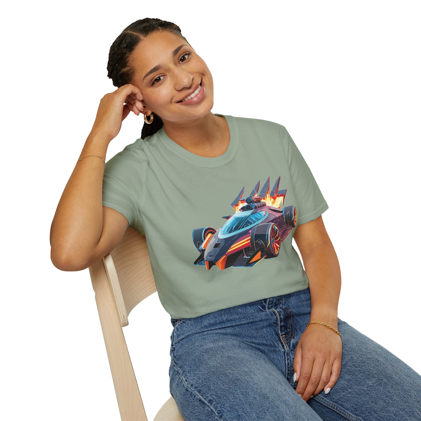 Car T Shirt Unisex Softstyle Cotton Tee With Cars Graphic Hot Wheels Design For Men Women